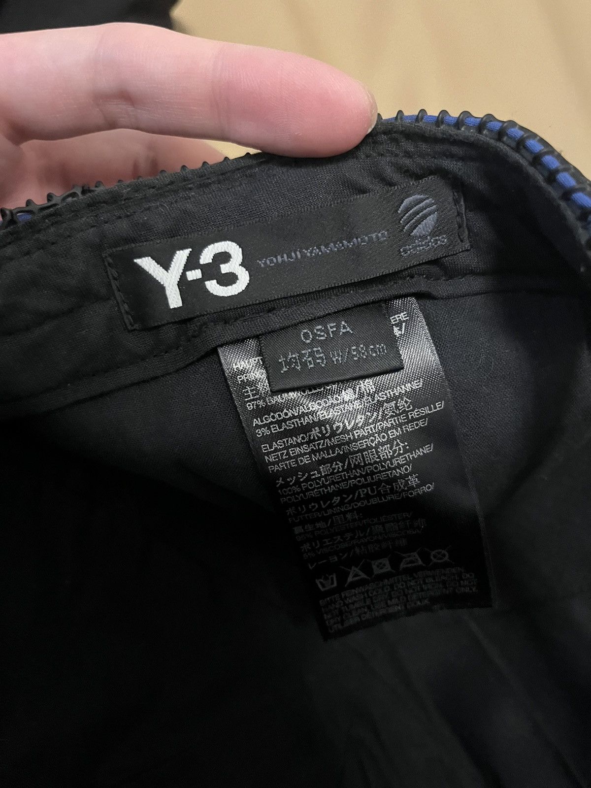 Yohji Yamamoto y-3 logo net trucker cap snapback Size ONE SIZE - 4 Thumbnail