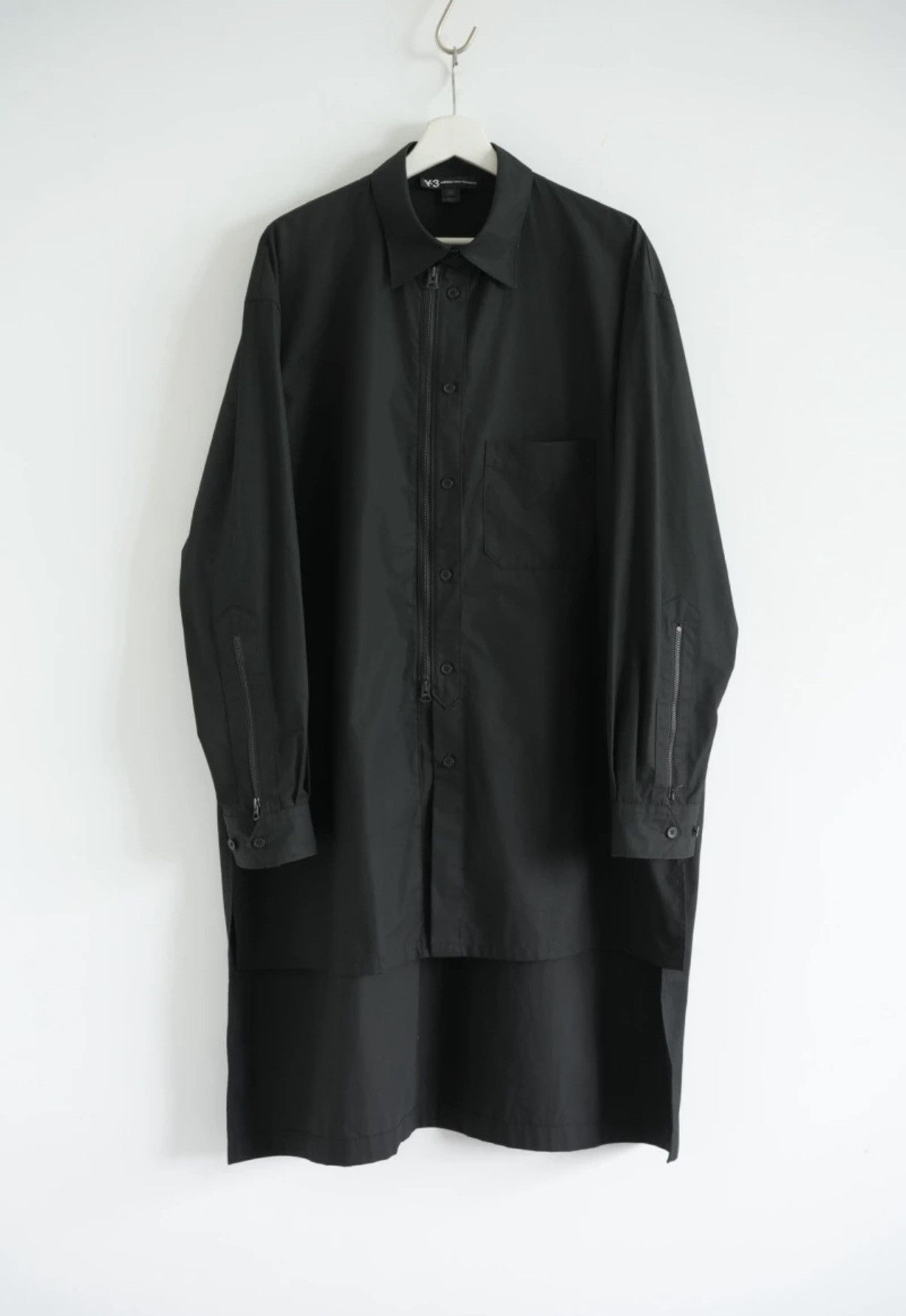 Yohji Yamamoto Yohji Yamamoto 23SS Mad Black Raven Zip-up Shirt Size US S / EU 44-46 / 1 - 1 Thumbnail