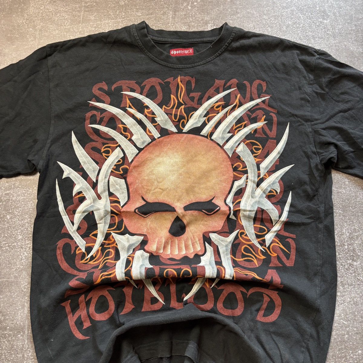 Vintage vintage tribal style y2k t-shirt 90s fade skull spot wear Size US L / EU 52-54 / 3 - 2 Thumbnail