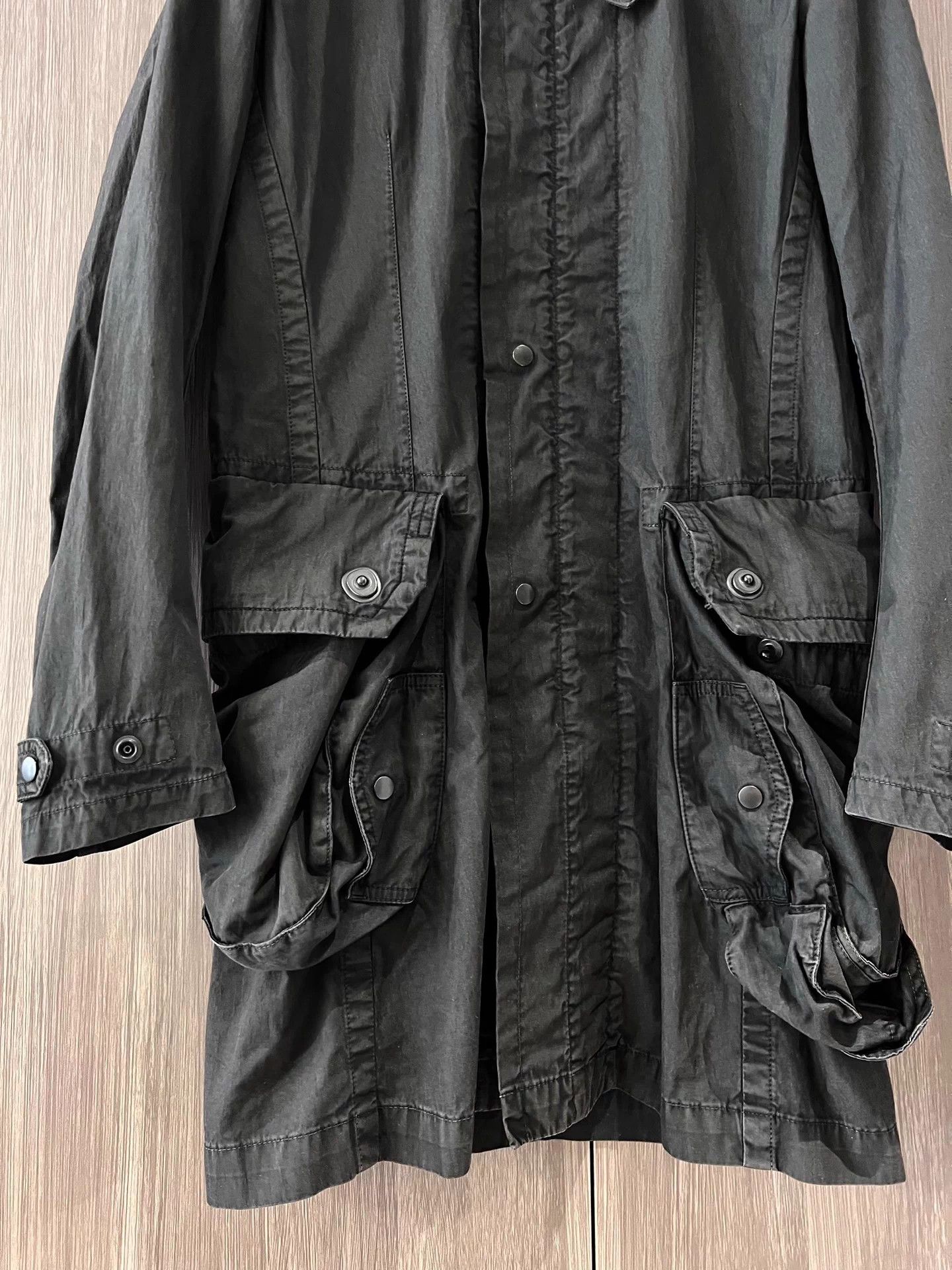 Julius Julius 7 Gas Mask Pocket Lapel Long Coat, Military Style Size US M / EU 48-50 / 2 - 8 Thumbnail