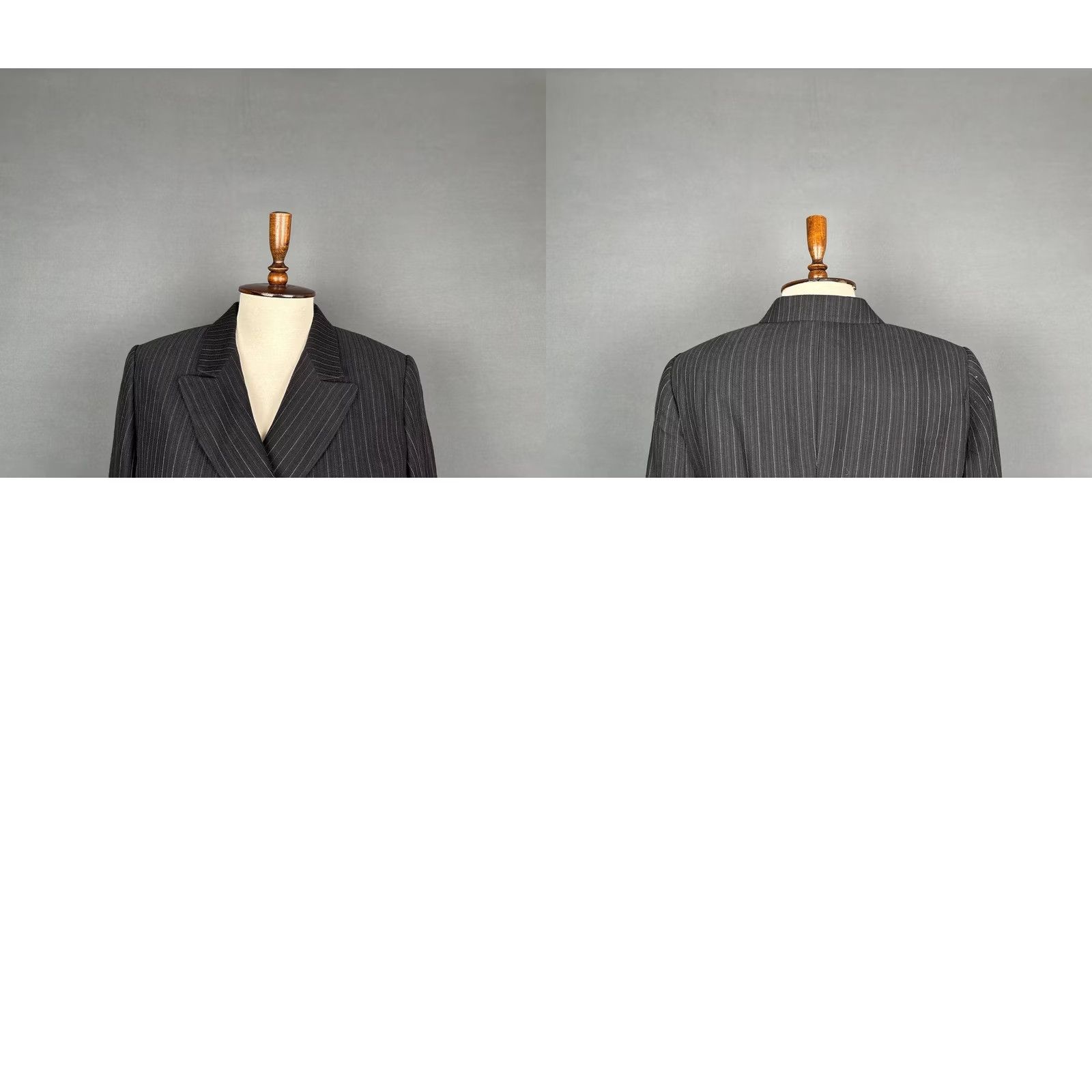 Ralph Lauren Ralph Lauren Womens Double Breasted Coat Size 8 Black Striped Viscous Blazer Size M / US 6-8 / IT 42-44 - 8 Thumbnail