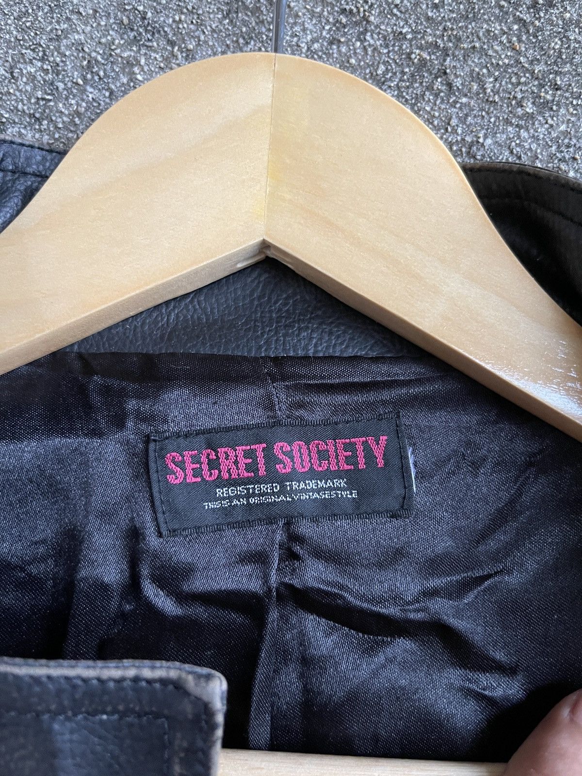 Japanese Brand Last Drop🔥Vtg SECRET SOCIETY Leather Jacket Seditionaries Size US S / EU 44-46 / 1 - 6 Thumbnail