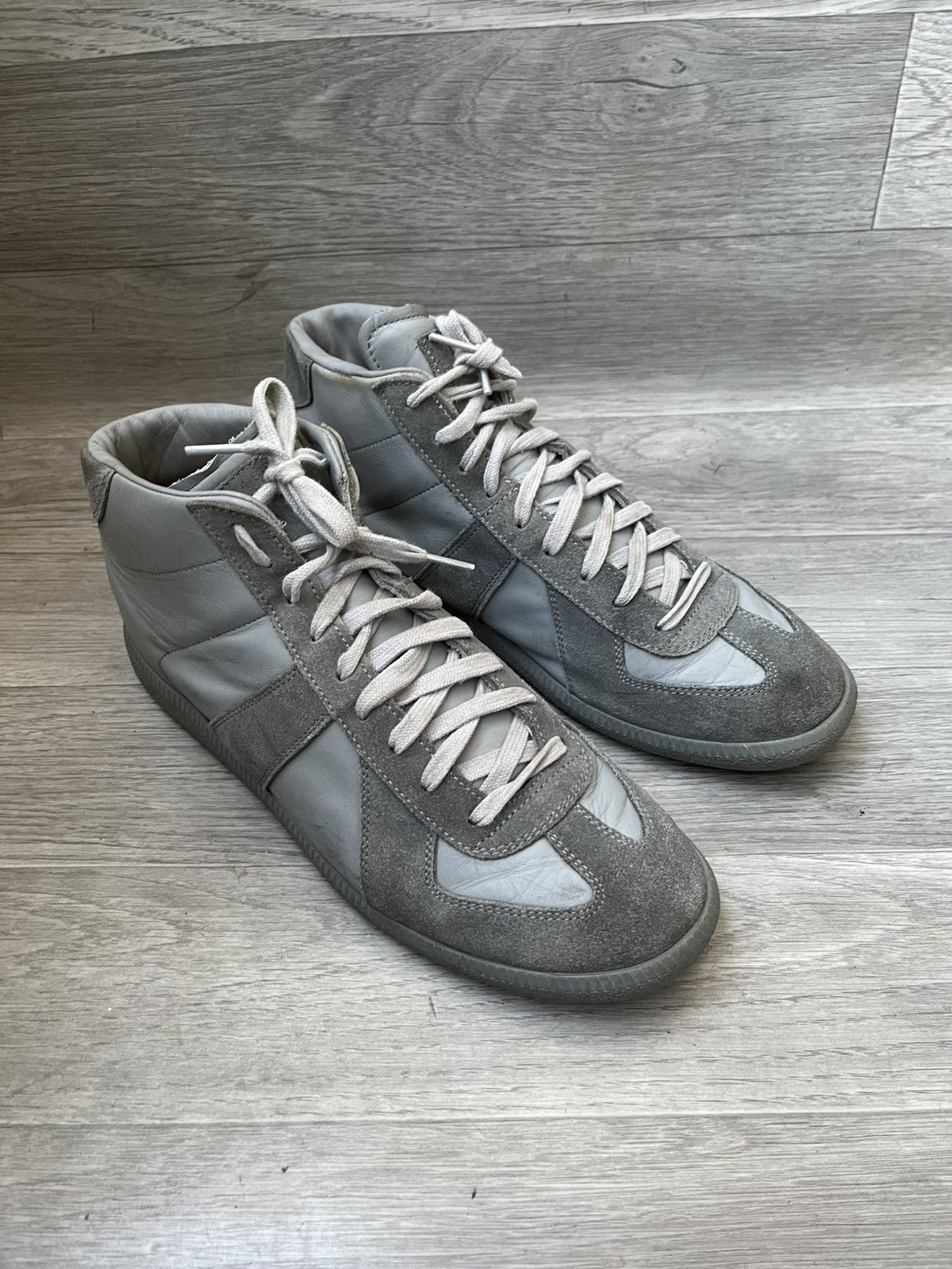 Maison Margiela Maison Margiela replica GAT hi-top suede sneakers Size US 10 / EU 43 - 7 Thumbnail