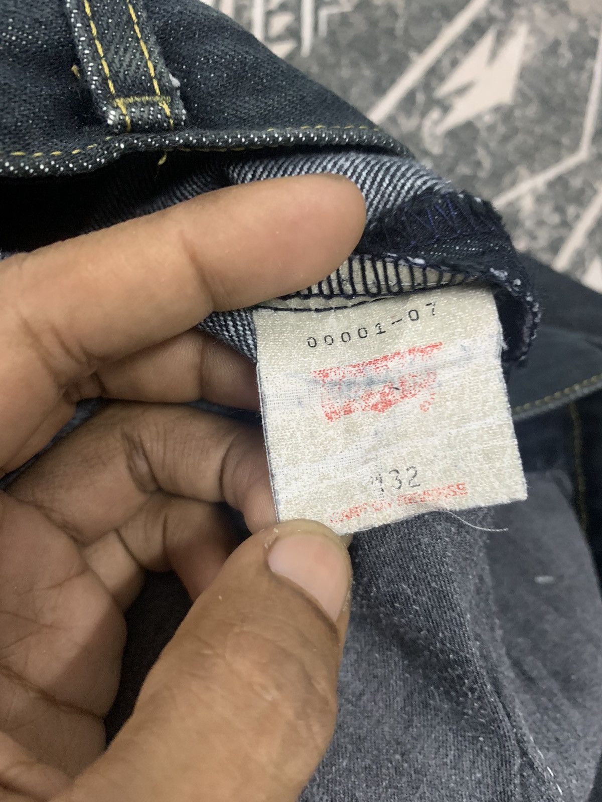 Levi's 🔥FIRE PIEACE🔥VINTAGE LEVIS ENGINEERED JEANS SPLASH PAINTS Size US 32 / EU 48 - 7 Thumbnail