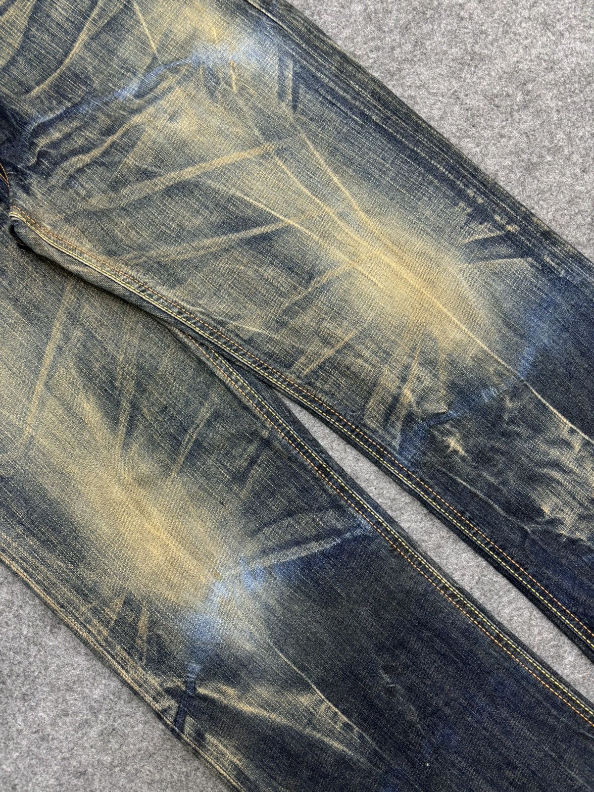 Edwin 💥Insane Raw Fades💥Edwin 503 Wide Japan Style Denim F478 Size US 33 - 12 Thumbnail