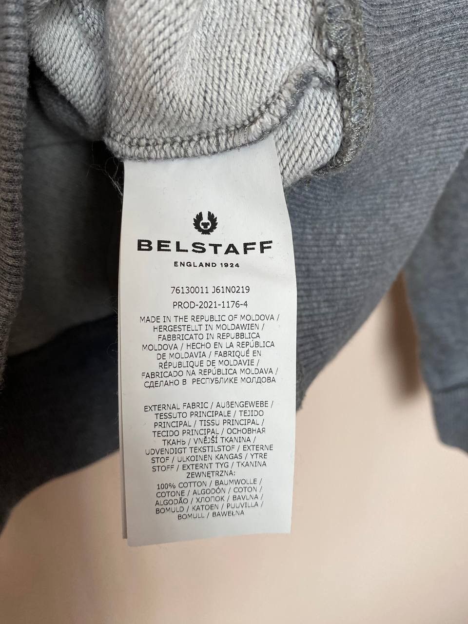 Belstaff Belstaff Men's Patch Crew Sweater Size XS Gray Sweatshirt Size US XS / EU 42 / 0 - 4 Thumbnail