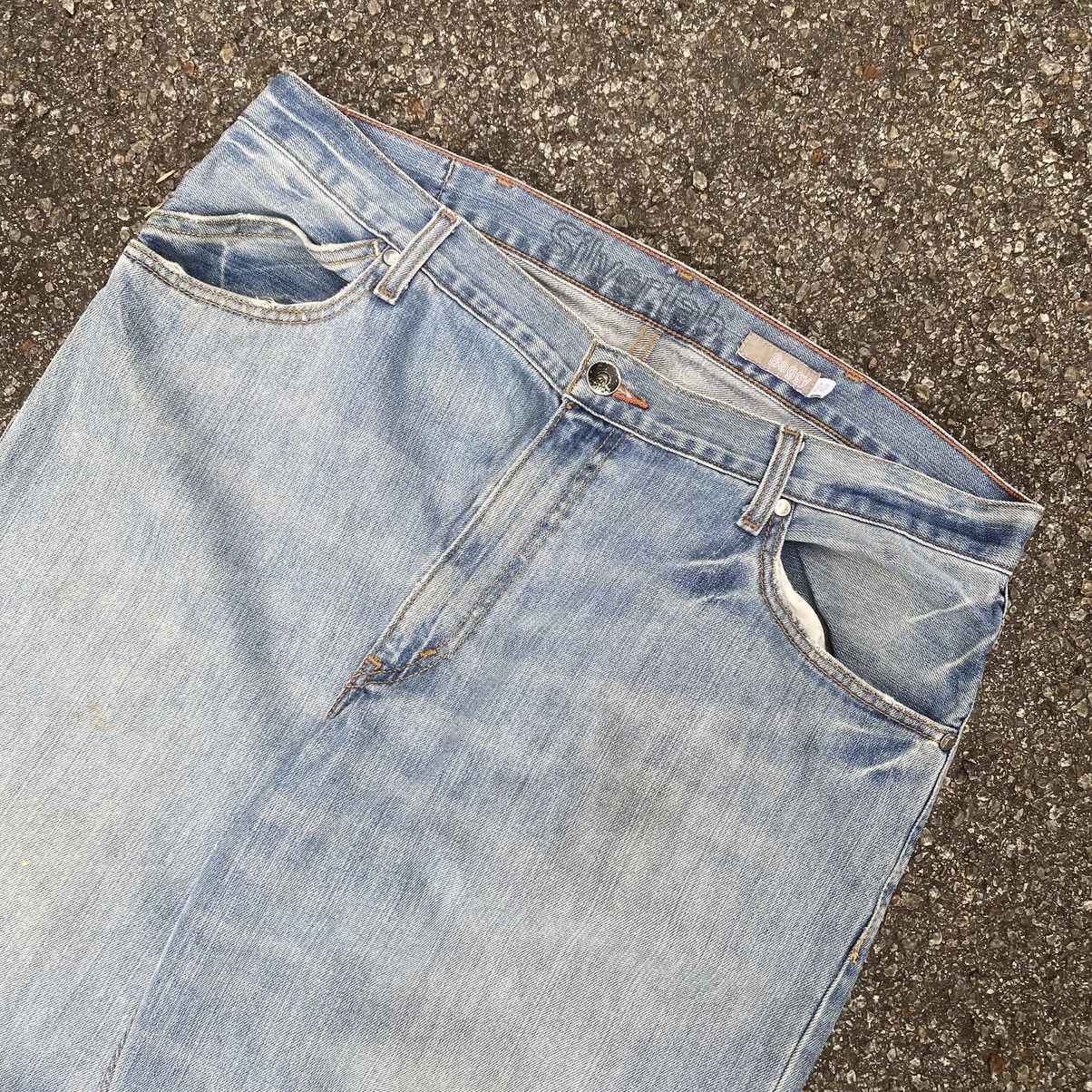 Levi's Crazy Vintage Y2K Levi’s Silvertab Baggy Jeans Wide Leg JNCO Size US 39 - 4 Thumbnail