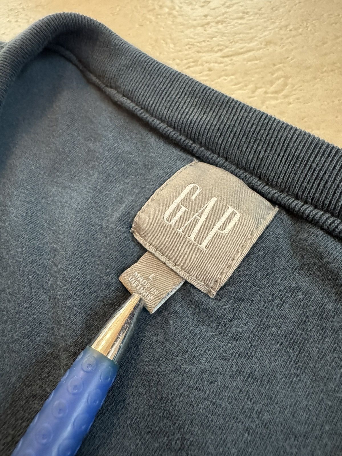 Gap Dark blue/turquoise vintage heavy Gap bomber jacket Size US L / EU 52-54 / 3 - 3 Thumbnail