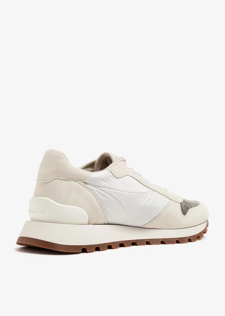 Brunello Cucinelli o1w1db10825 Pair Of Sneakers in Light Pastel Grey Size US 5 / IT 35 - 4 Thumbnail