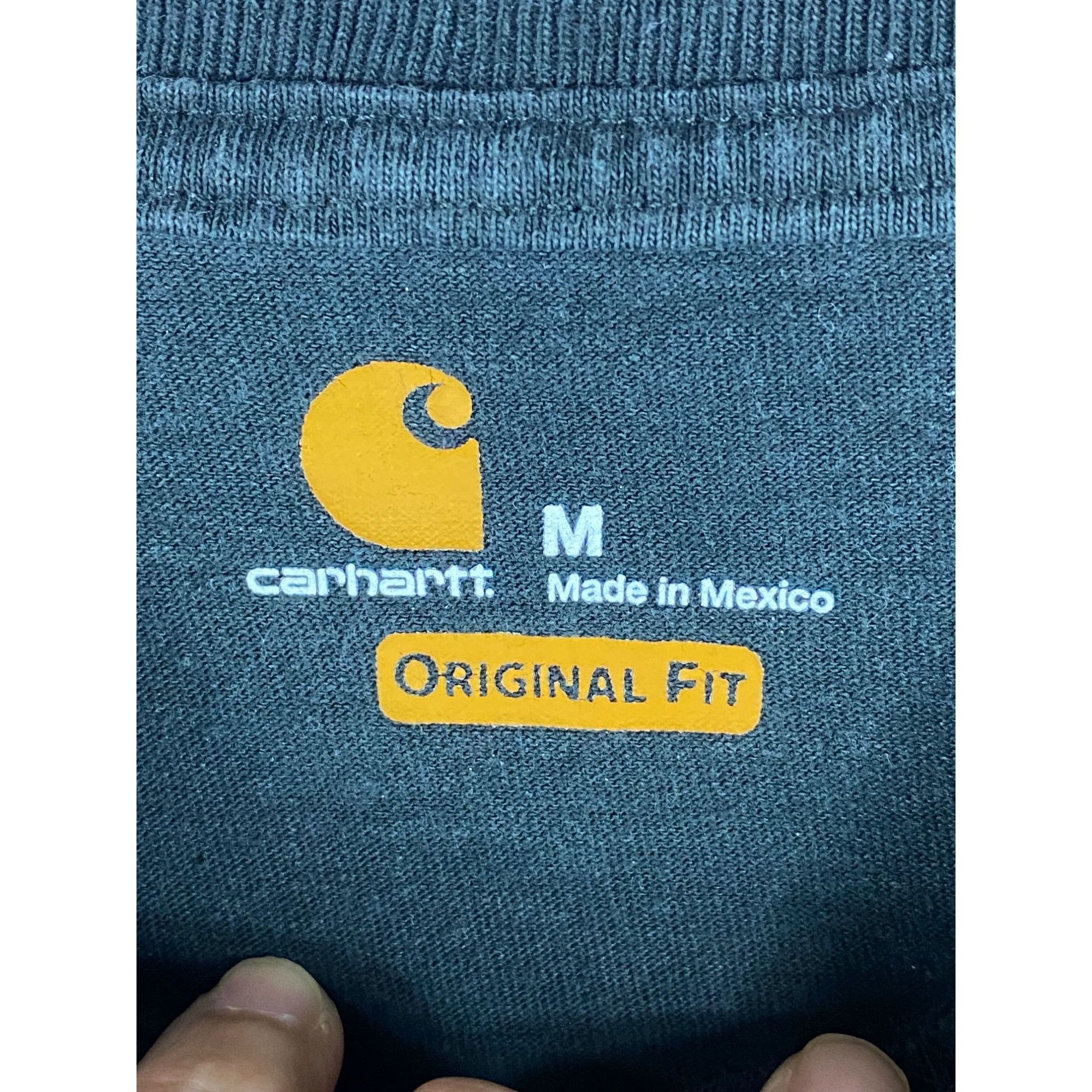 Carhartt Carhartt Spell Out Logo Long Sleeve Tee Shirt Black Medium F Size US M / EU 48-50 / 2 - 3 Thumbnail