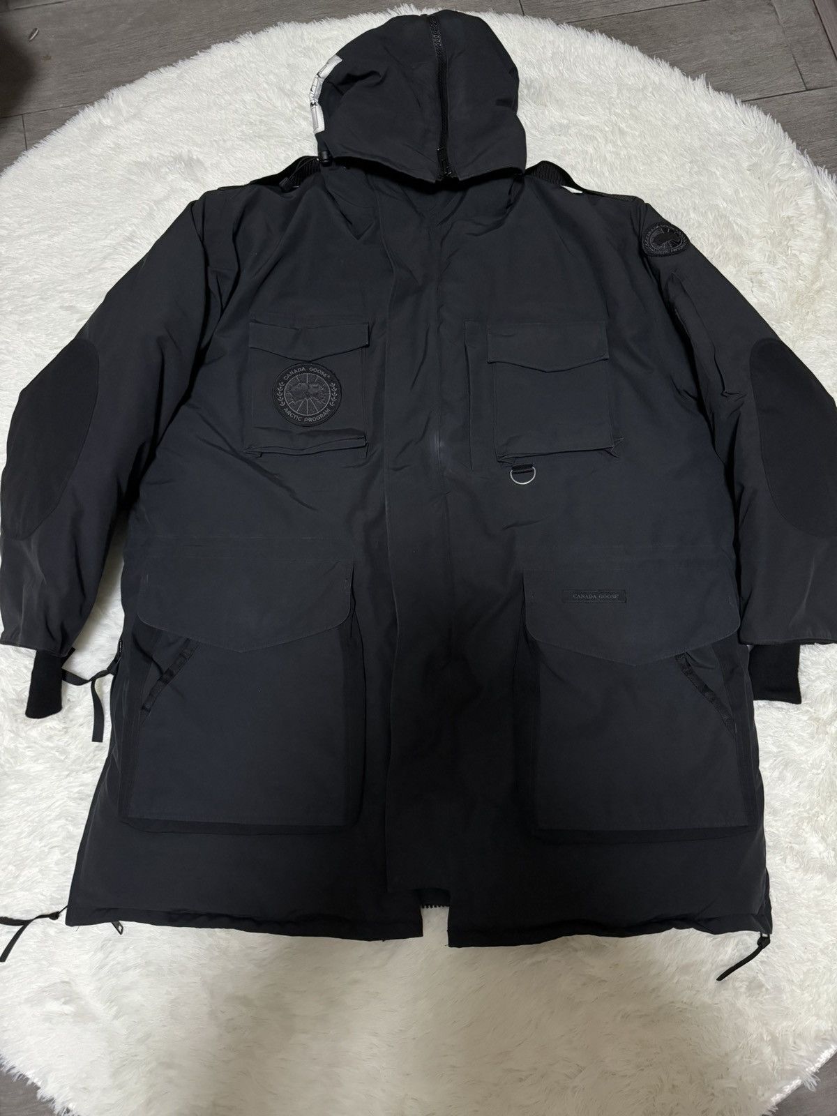 image of Vetements X Canada Goose Snow Mantra Parka in Black, Men's (Size XL)