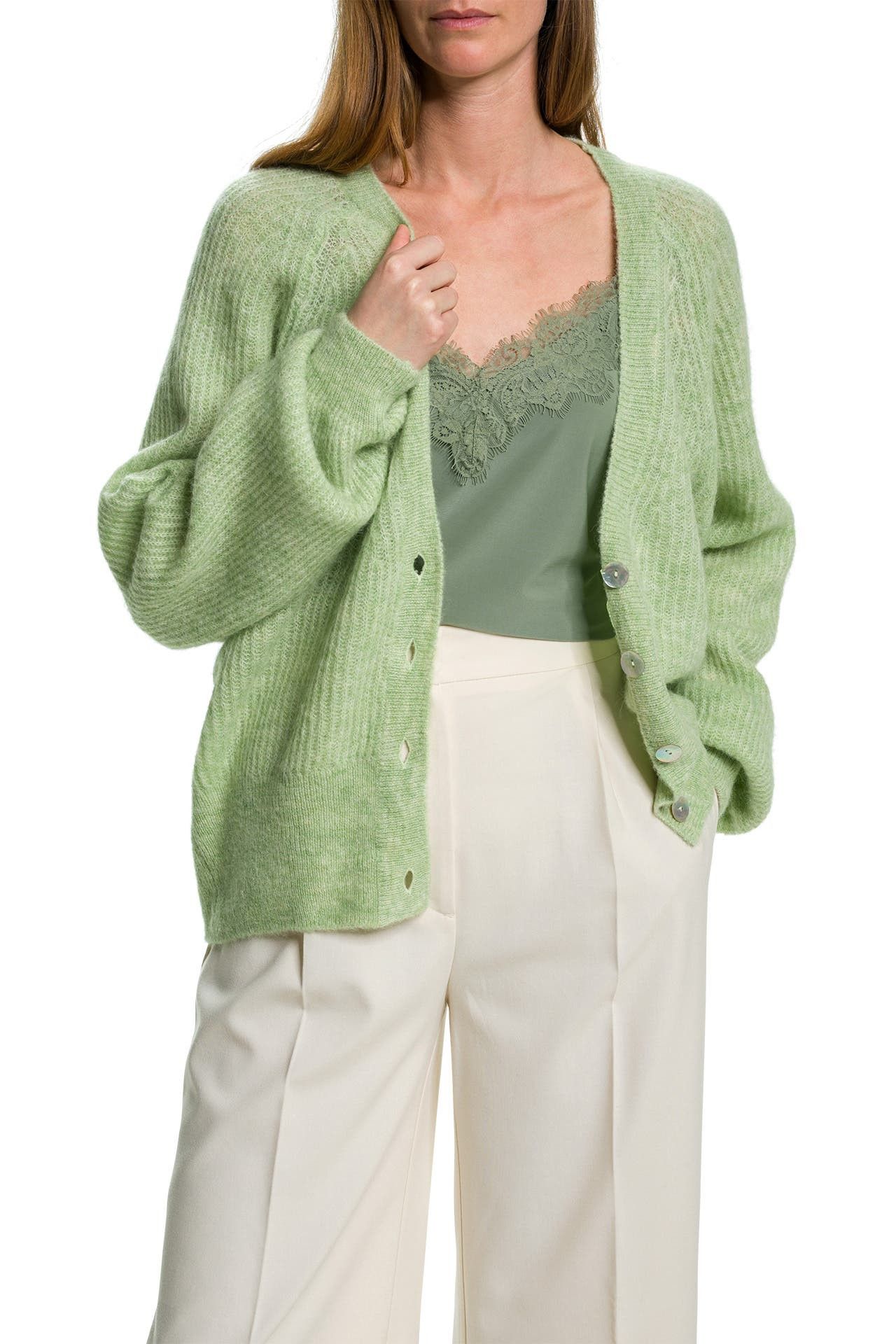 Other IVY & OAK Alpaca Wool Cardigan Light Green EU 36 Size S / US 4 / IT 40 - 1 Thumbnail