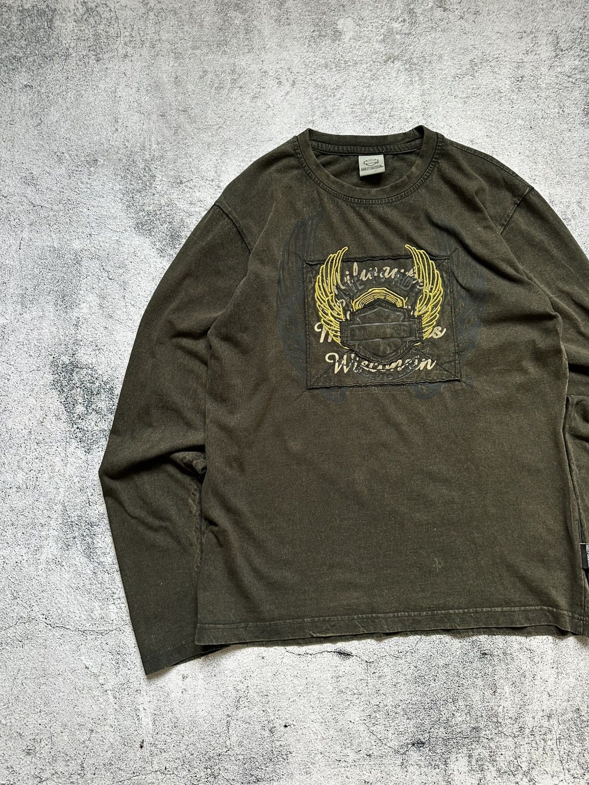 Harley Davidson Vintage Harley Davidson Long Sleeve Centre Logo Size US L / EU 52-54 / 3 - 2 Thumbnail
