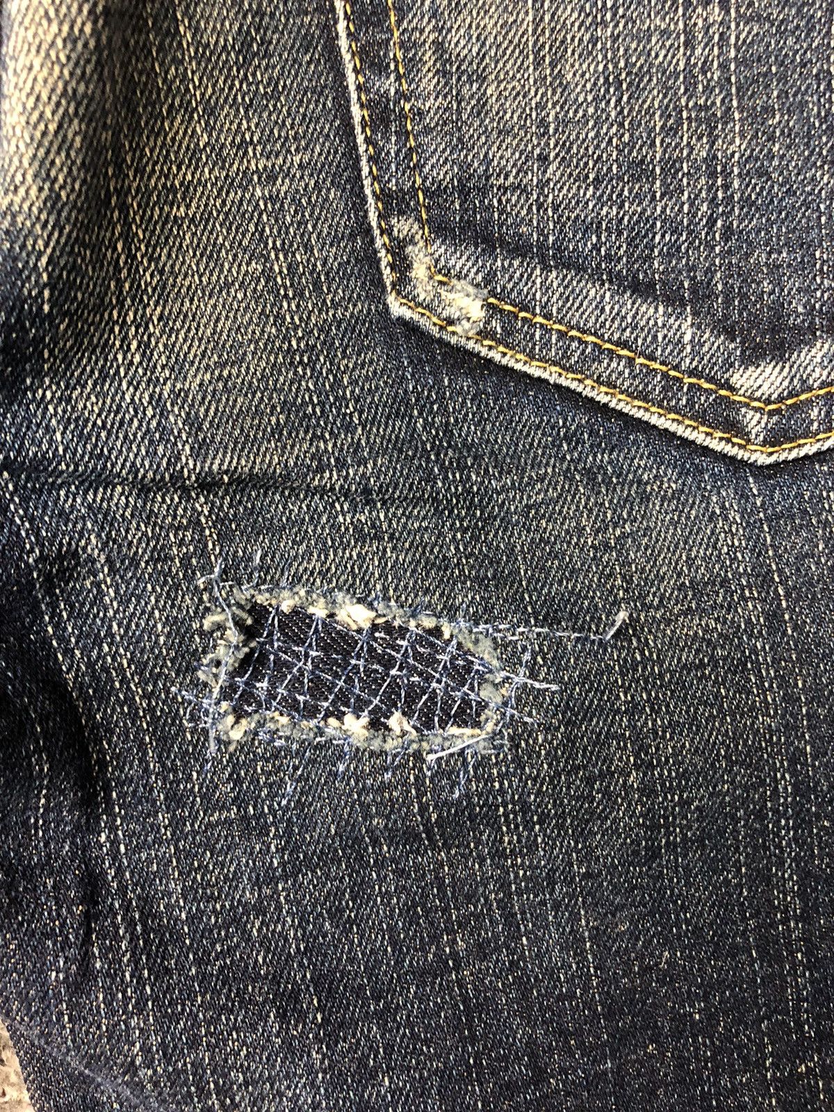 Diesel Vintage Diesel Industry Italy Flare Stone Wash Jeans Size 29" - 15 Thumbnail