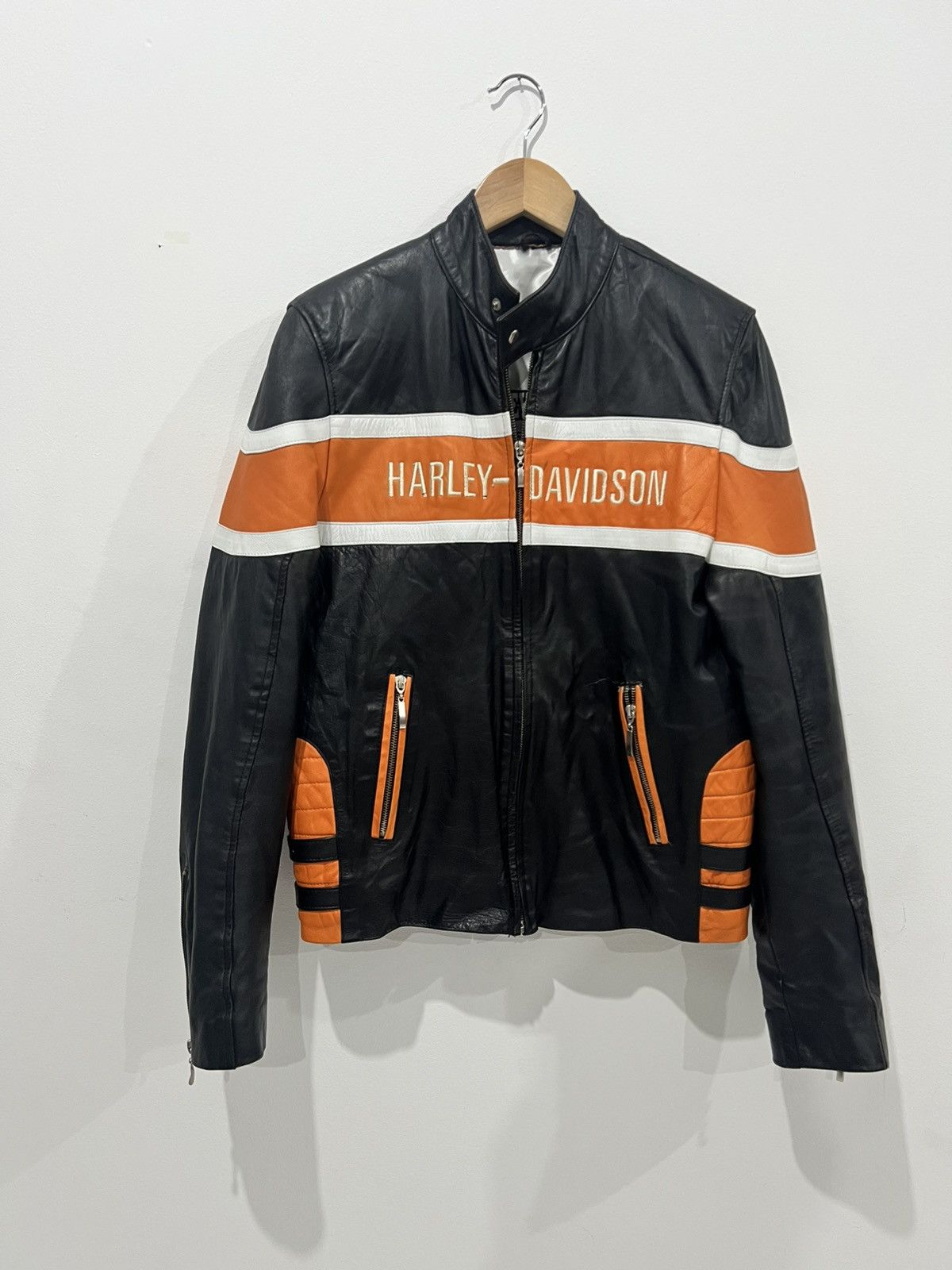 Harley Davidson × Vintage 🩸RARE🩸Harley Davidson Vintage Leather Jacket Size US M / EU 48-50 / 2 - 4 Thumbnail
