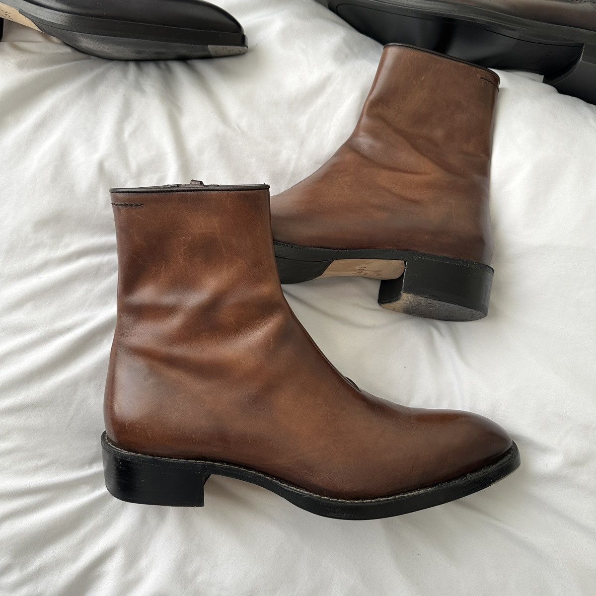 Berluti 2018 Runway Caractere Boots in Brown Patina Size US 10.5 / EU 43-44 - 8 Thumbnail
