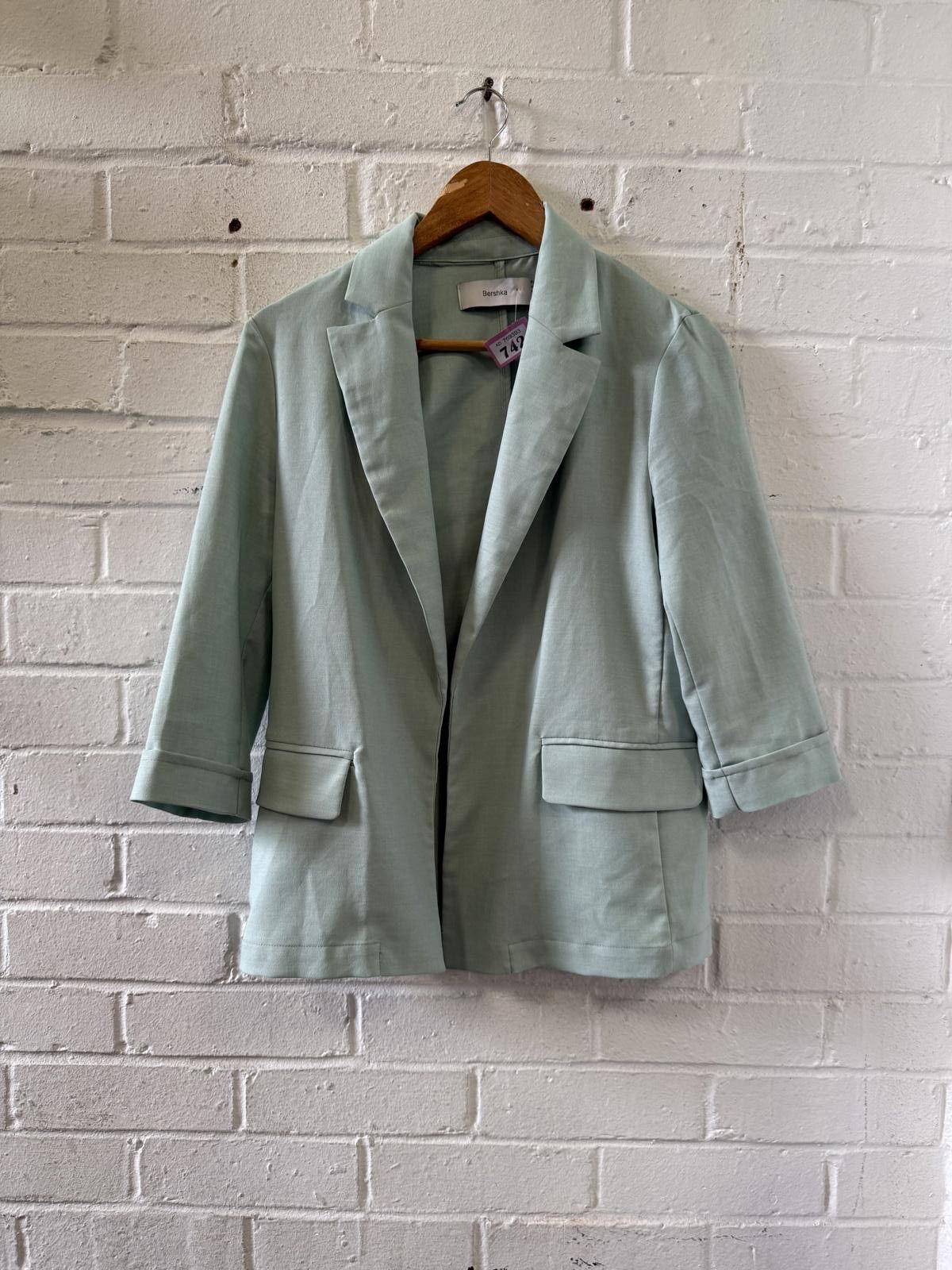 Bershka Bershka Women's Mint Green Blazer Size S Size S / US 4 / IT 40 - 1 Thumbnail