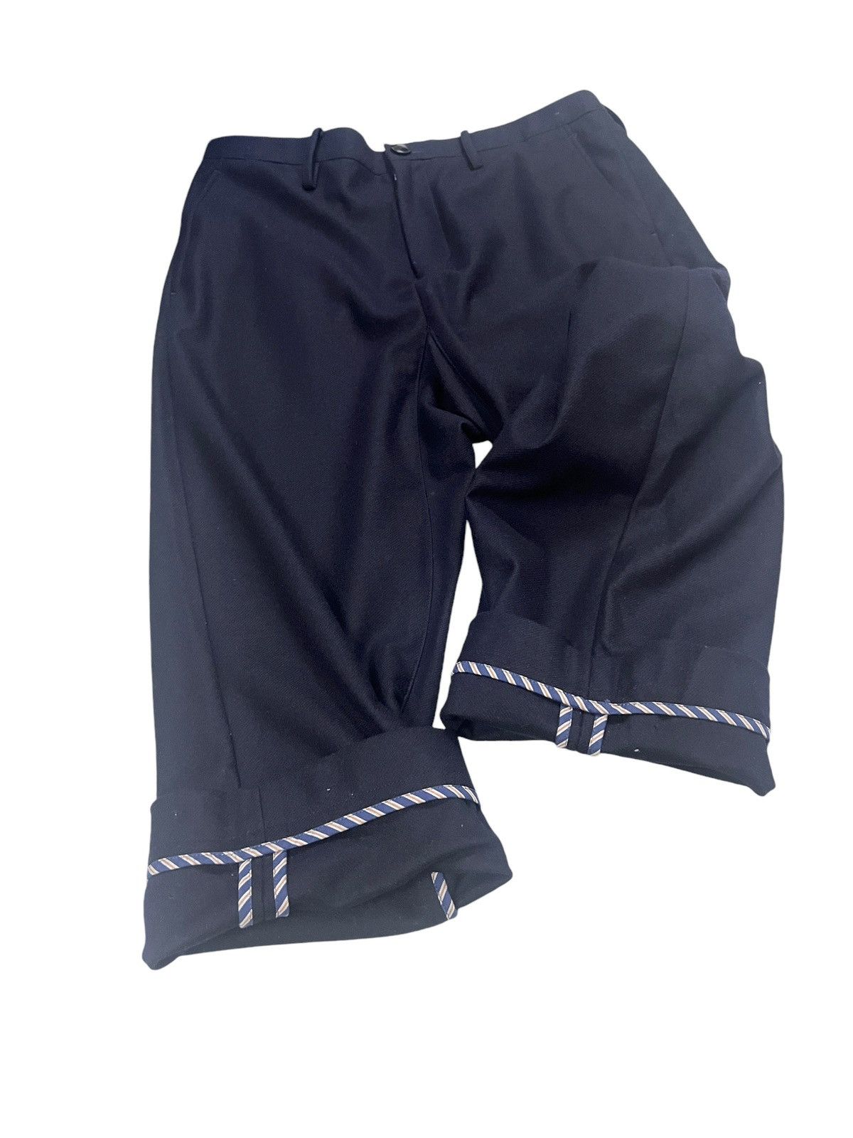 Maison MIHARA YASUHIRO Miharayasuhiro Drop Crotch Loose Crop Pants Size US 33 - 10 Thumbnail