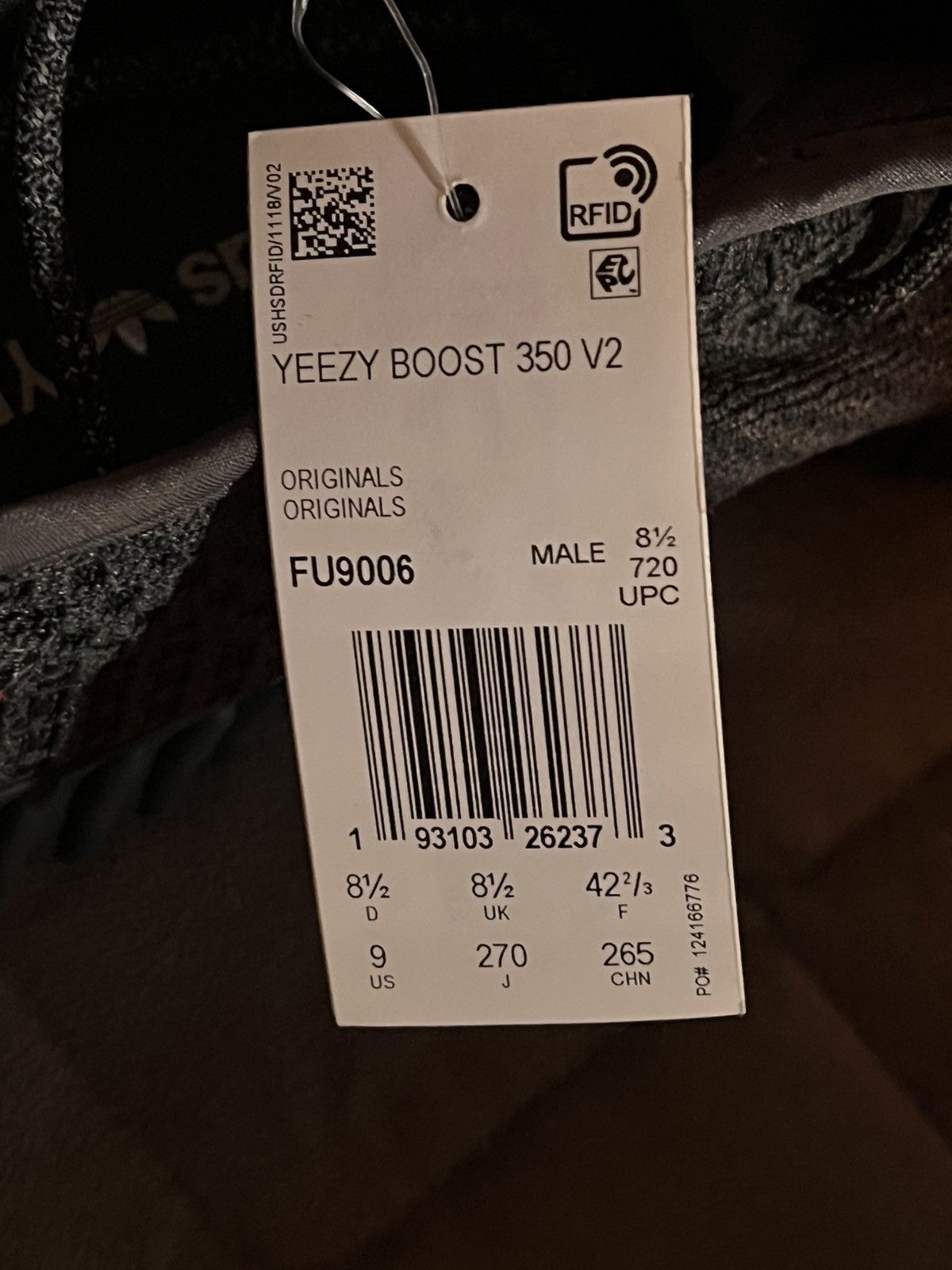 Adidas × Kanye West YEEZY BOOST 350 V2 'BLACK NON-REFLECTIVE' Size US 9 / EU 42 - 9 Thumbnail