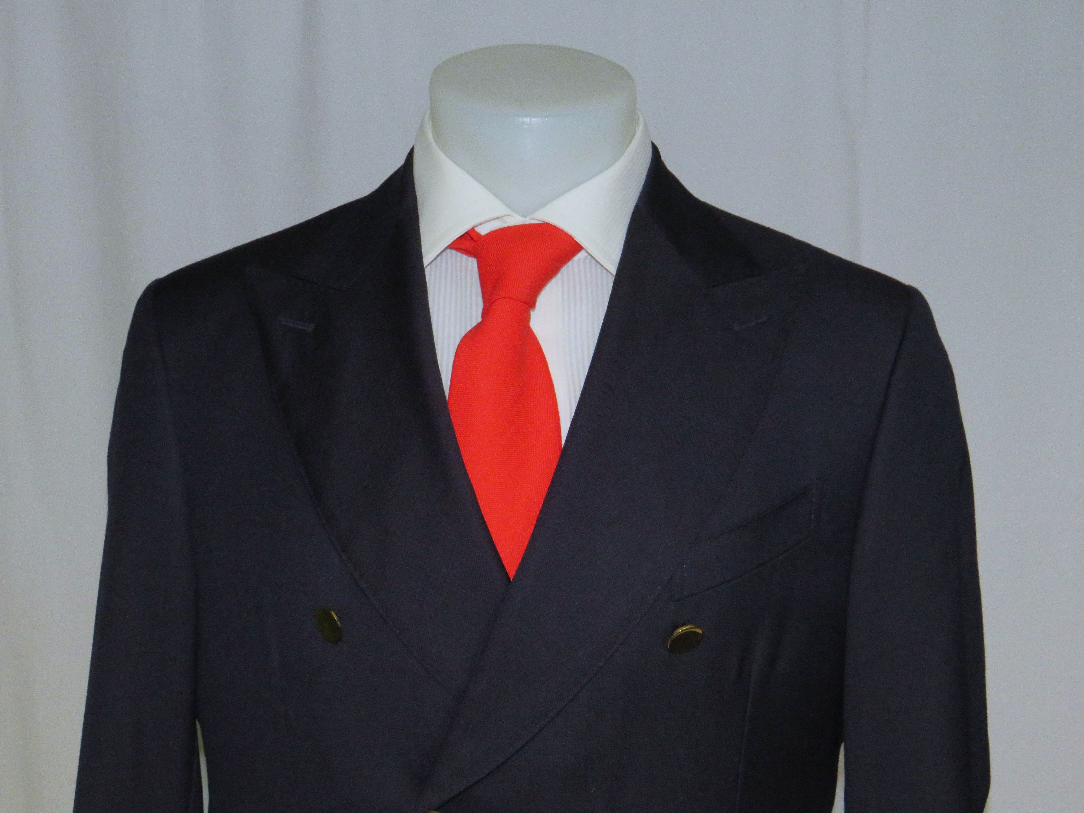 Other Alex Hitz Navy Gold Button Double Breasted Blazer 40S Size 40S - 2 Thumbnail