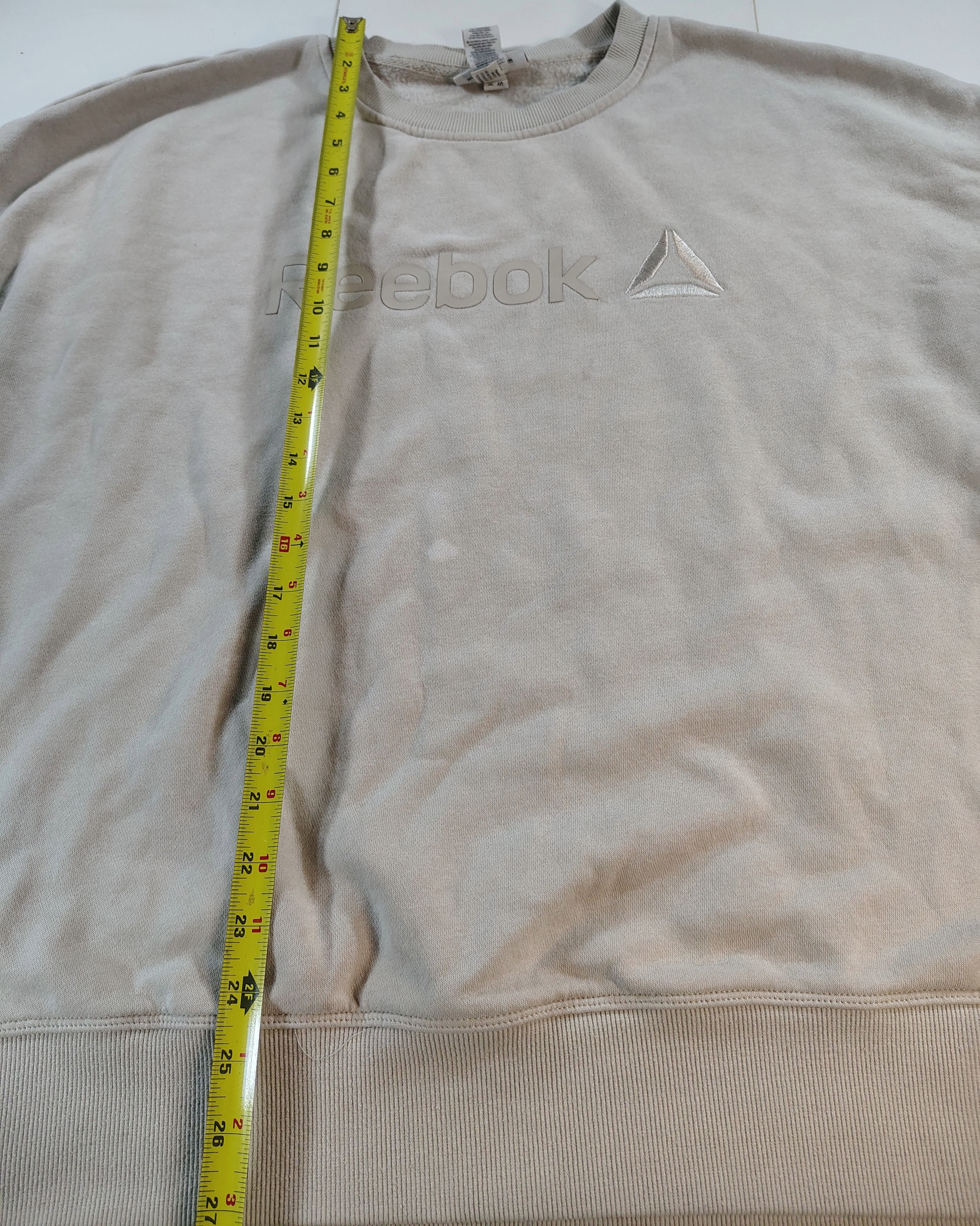 Reebok Men's Off-White XL Reebok Comfy Graphic Logo Sweater Size US XL / EU 56 / 4 - 3 Thumbnail