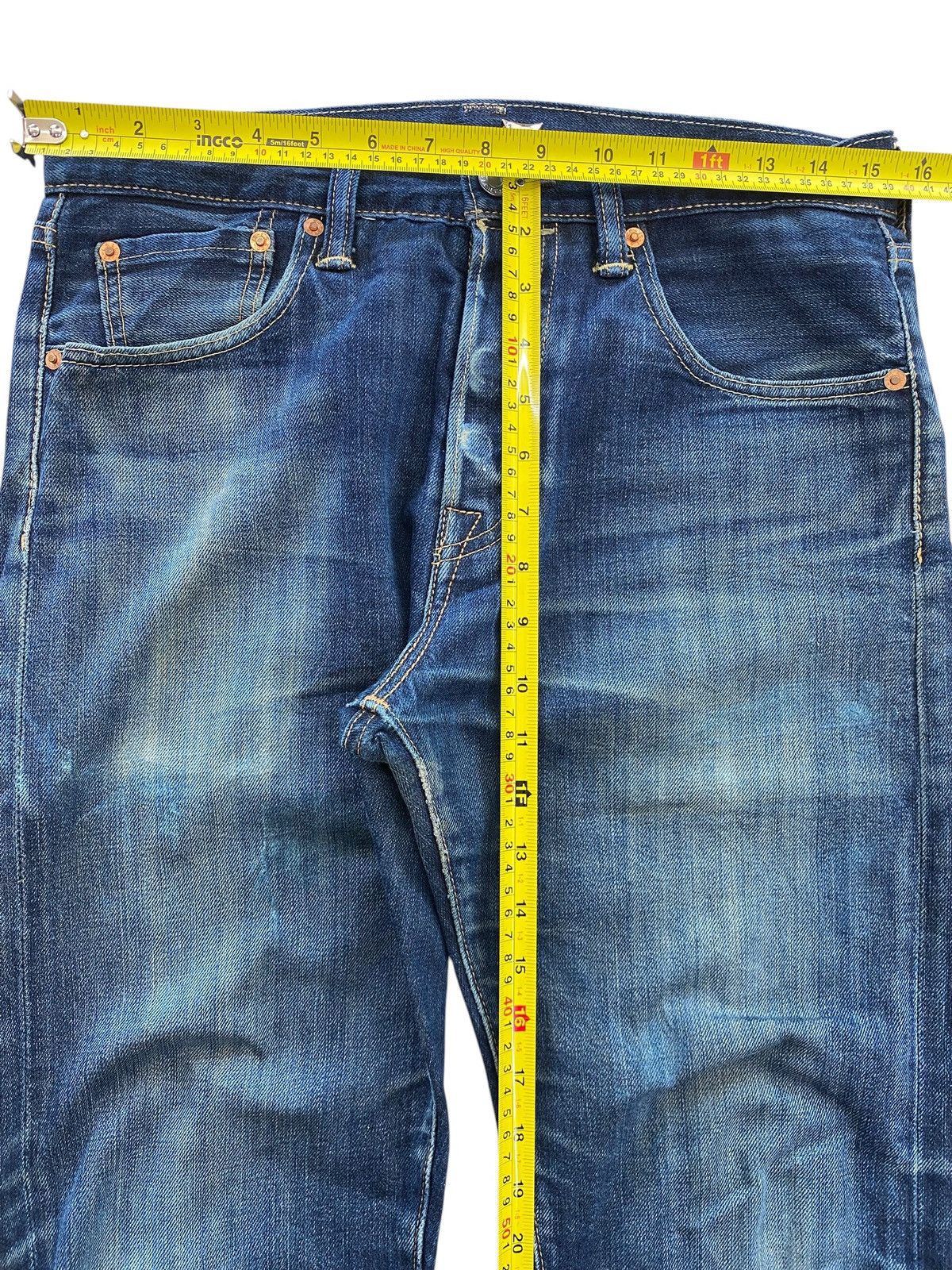 Levi's Levi’s Blue Wash Ripped Style Skinny Leg Jeans Size US 31 - 6 Thumbnail
