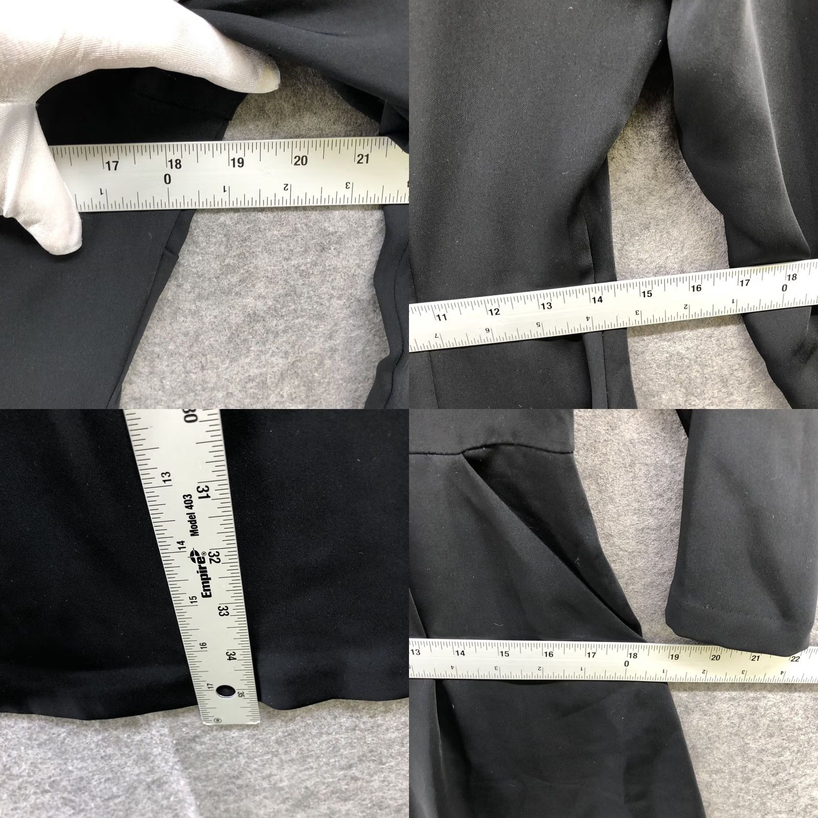 Vintage Tahari Black Mini Dress Size 6 LBD 3/4 Sleeve A-Line Pockets Formal Cocktail Party/Wedding/Workwear Womens Size M / US 6-8 / IT 42-44 - 8 Thumbnail