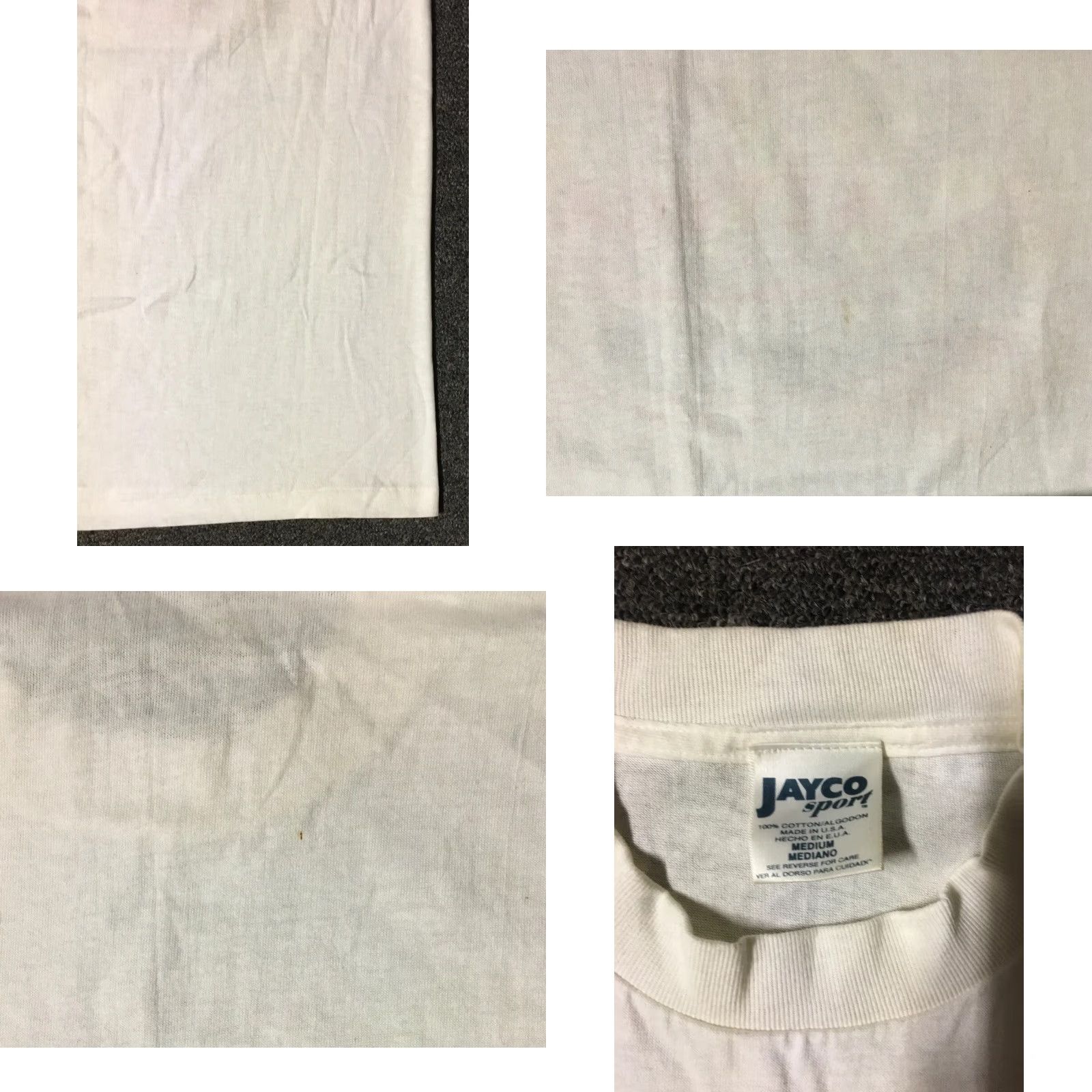 NBA VINTAGE 90s Mexico Aztecas Continental Basketball Association Team Shirt M White Graphic Tee Mens Breakout Track & Field Streetwear Sports USA Retro Size US M / EU 48-50 / 2 - 8 Thumbnail