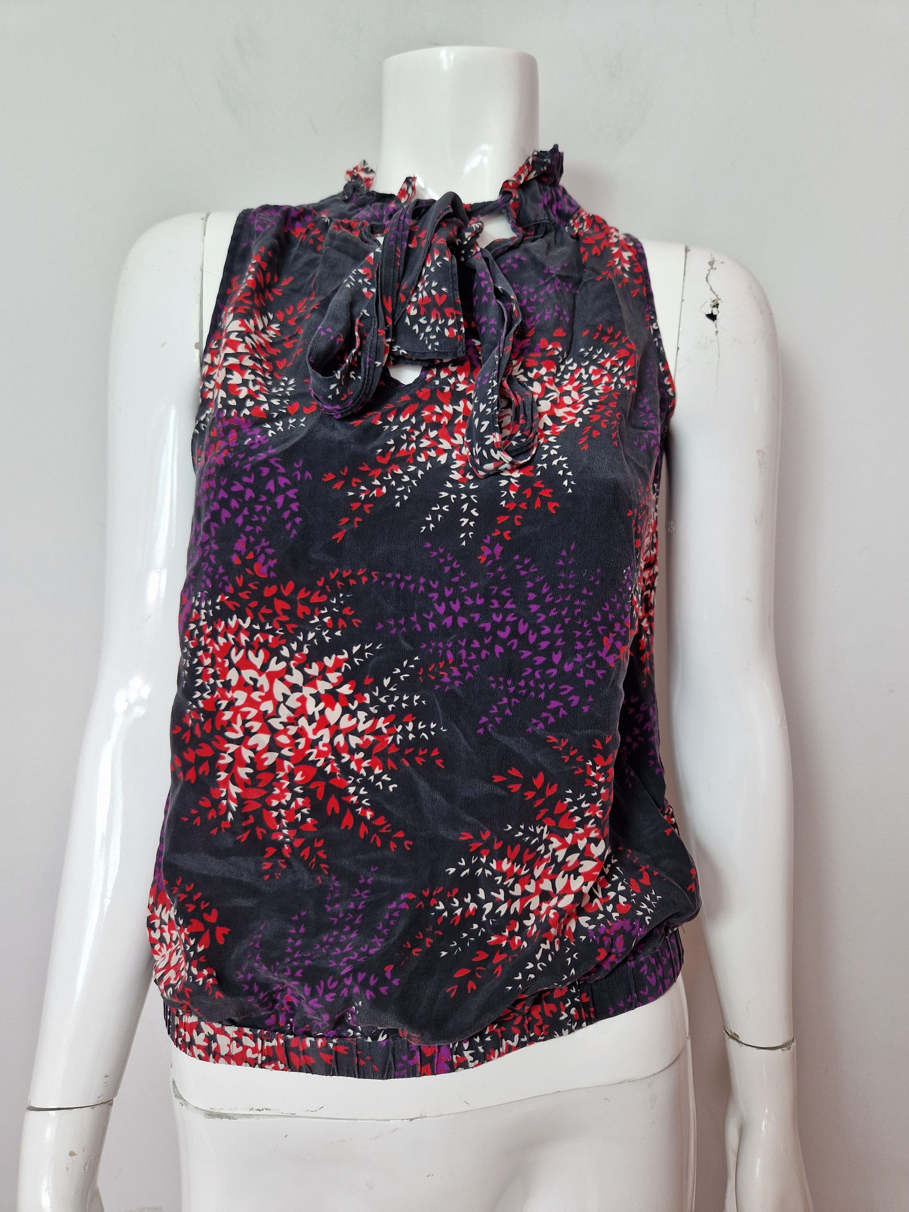 Japanese Brand × Vintage vintage silk top avant garde y2k vintage abstract amazing Size XS / US 0-2 / IT 36-38 - 2 Thumbnail