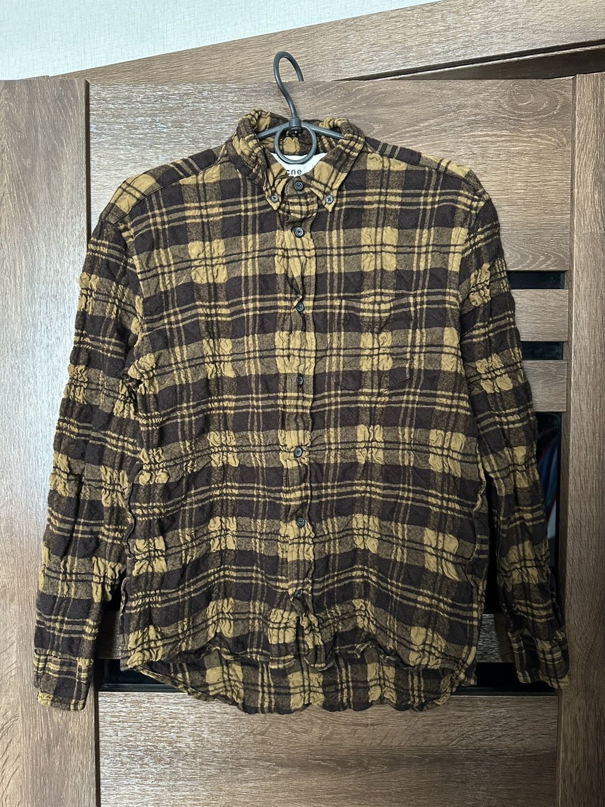 Acne Studios Acne Studios Checked Shirt Button Up Long Sleeve Wool Size US S / EU 44-46 / 1 - 1 Thumbnail