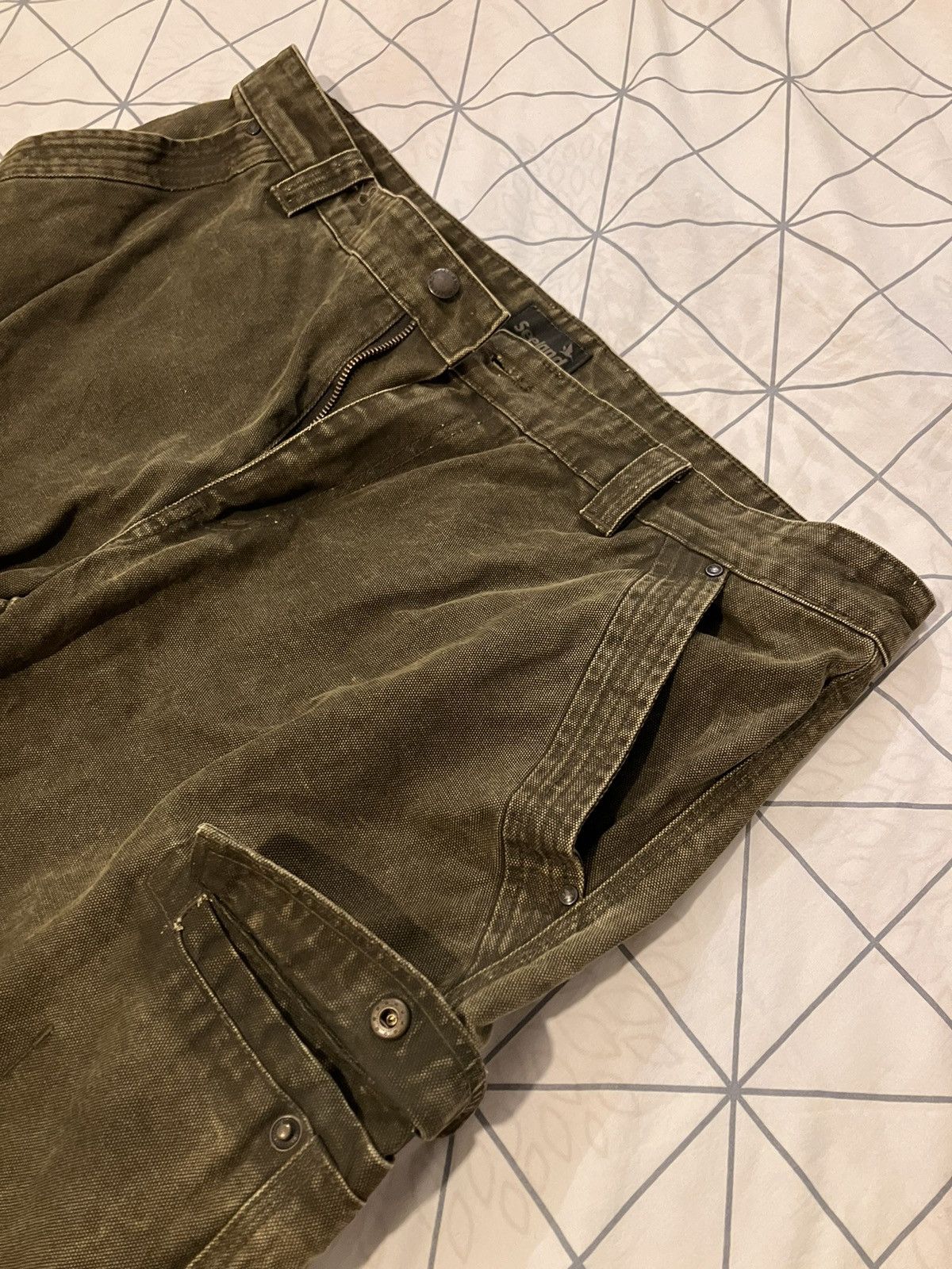 Carhartt × Vintage 🔥y2k double knee pants workwear swag Size US 35 - 3 Thumbnail