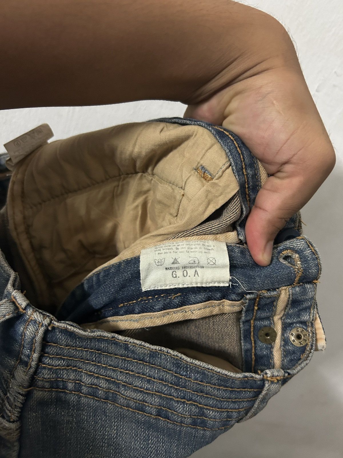 GOA 2000’s G.O.A mud wash biker jeans Size US 30 / EU 46 - 7 Thumbnail