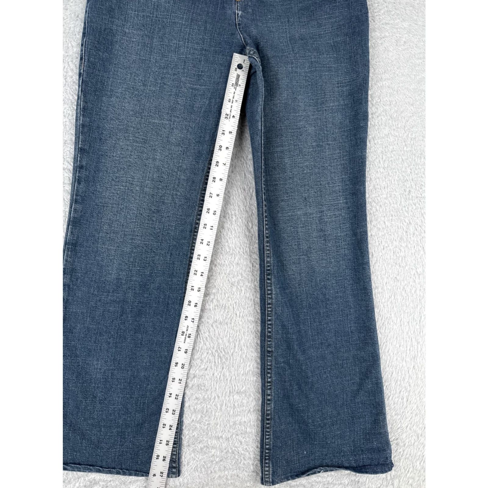 Jones New York Jones New York Sport Jeans Womens 6 Blue Denim Flared Cotton Blend Stretch 28x27 Size 28" / US 6 / IT 42 - 7 Thumbnail