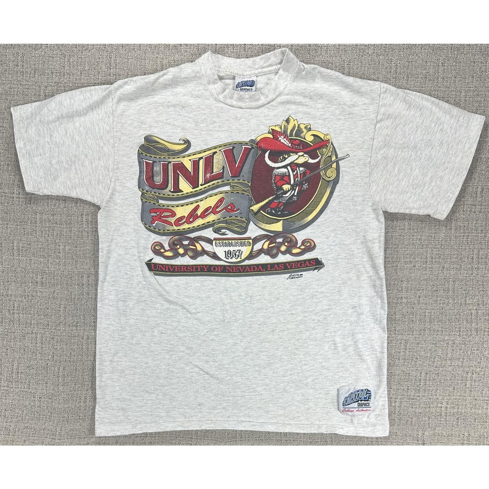 Other UNLV Rebels Shirt Mens L Gray Mascot College Capitol 90s Size US L / EU 52-54 / 3 - 1 Thumbnail