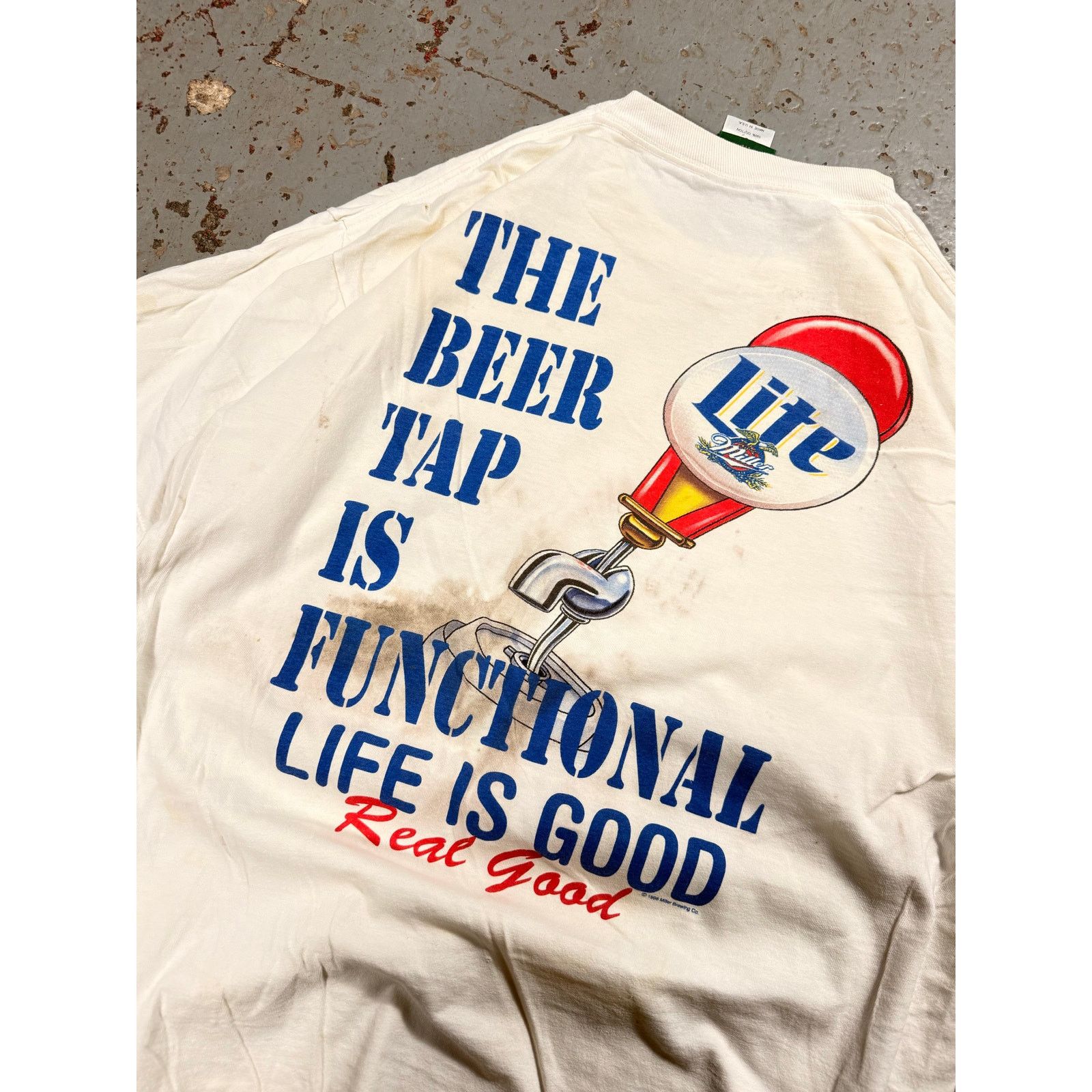 Other Crazy Distressed Vintage Miller Light Tee Size US L / EU 52-54 / 3 - 2 Thumbnail