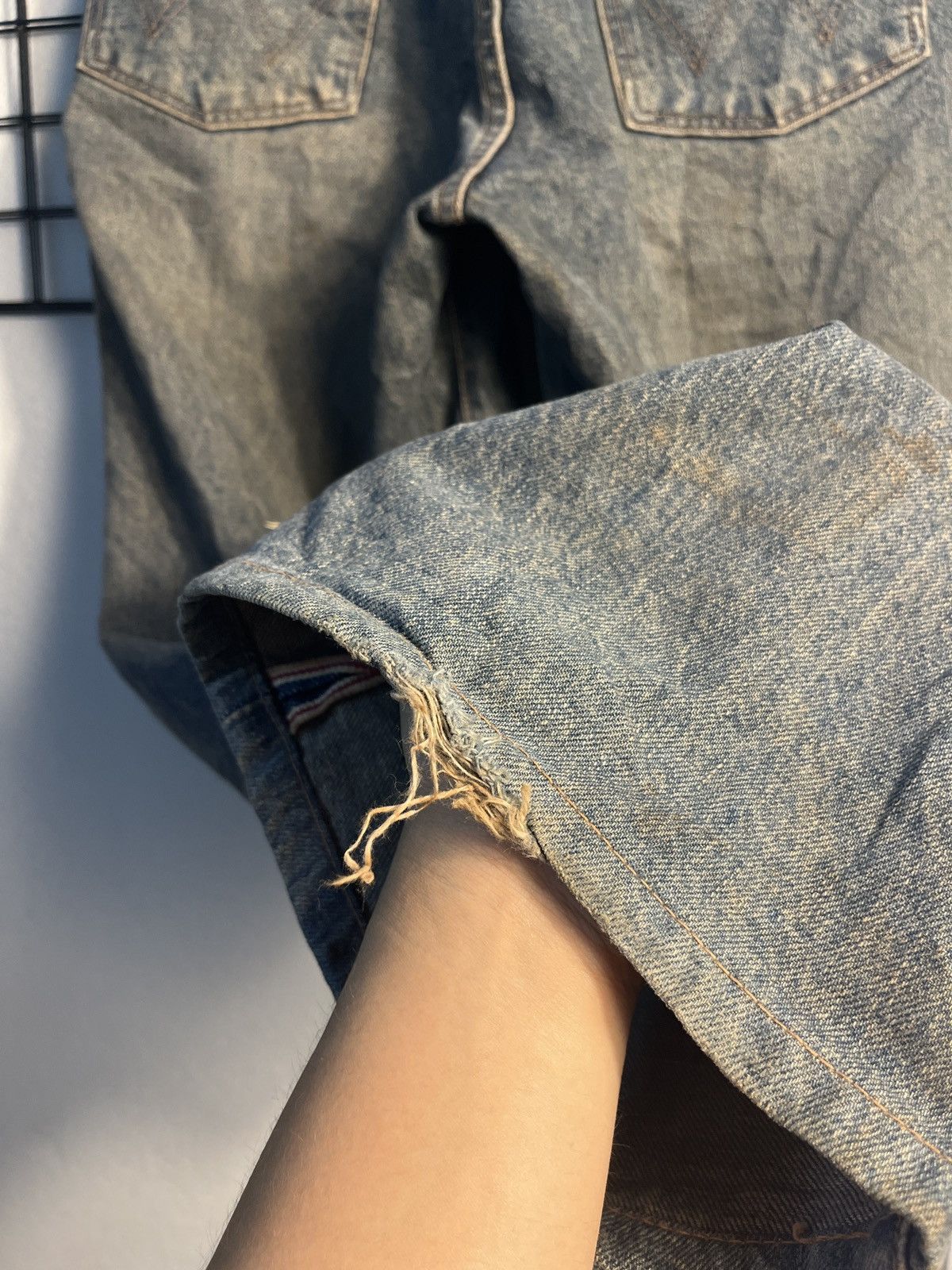 Wrangler Vintage Japan Baggy Wrangler Blue Bell Selvedge Jeans Size US 30 / EU 46 - 6 Thumbnail