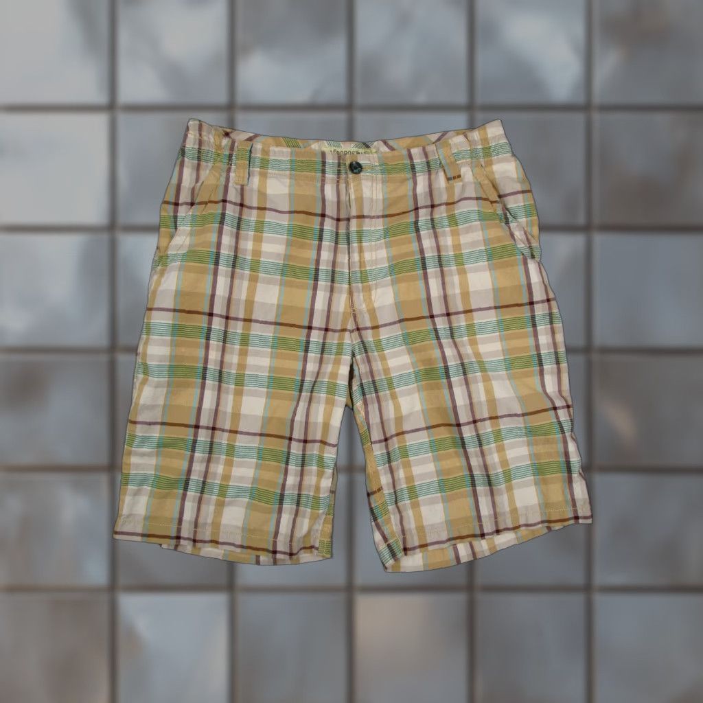 Vintage VINTAGE Aeropostale Shorts Mens 36 Yellow Plaid 10" Casual Walk Golf Y2K Size US 36 / EU 52 - 1 Thumbnail