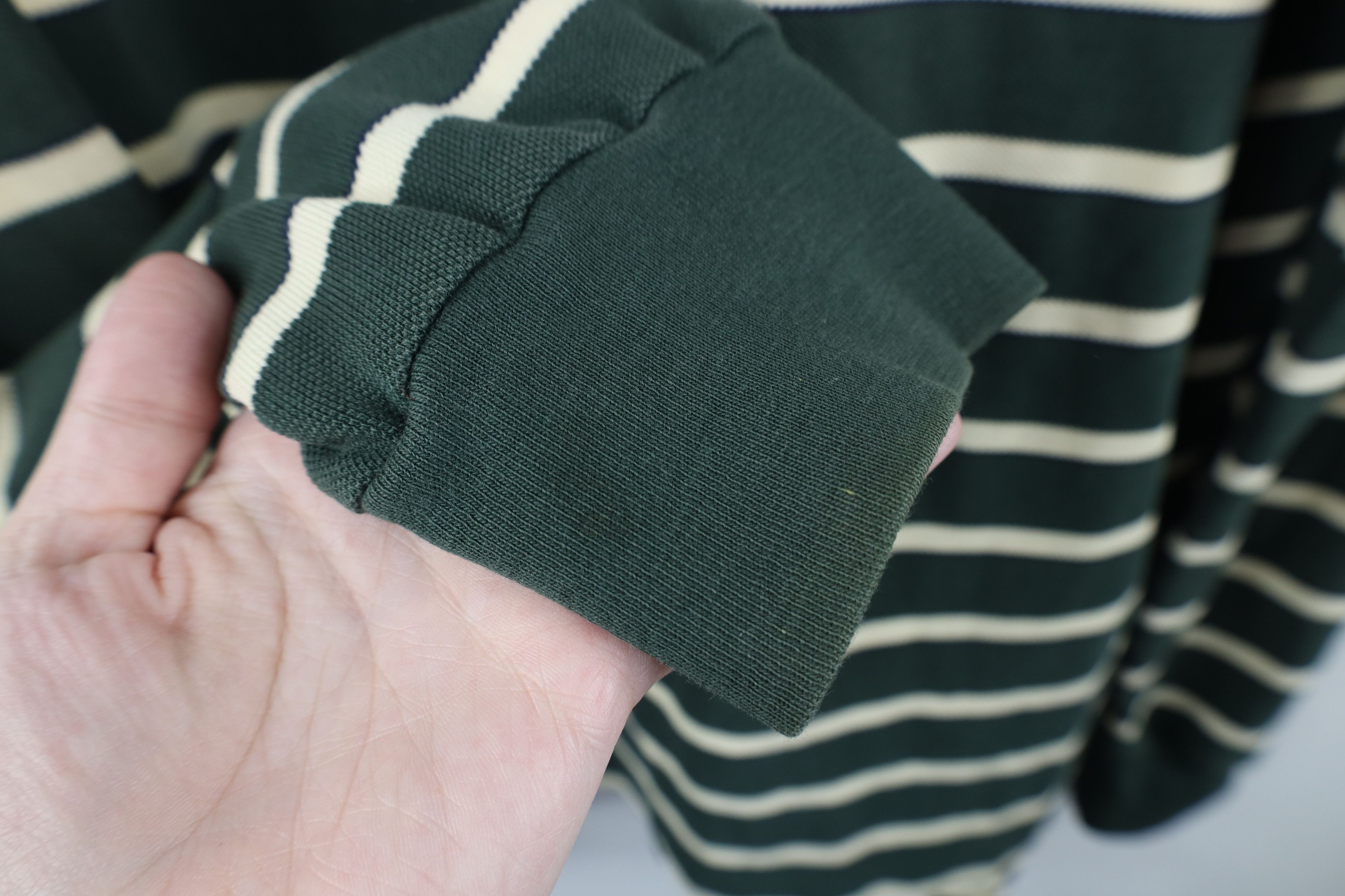 Ralph Lauren × Vintage Vintage 90s Ralph Lauren Striped Long Sleeve Rugby Polo Size US L / EU 52-54 / 3 - 8 Thumbnail