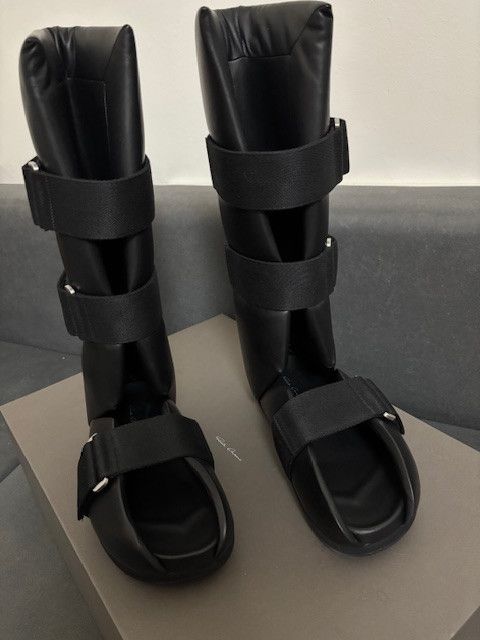 Rick Owens Rick Owens Red Leather Splint Sandal Size US 9 / EU 42 - 3 Thumbnail