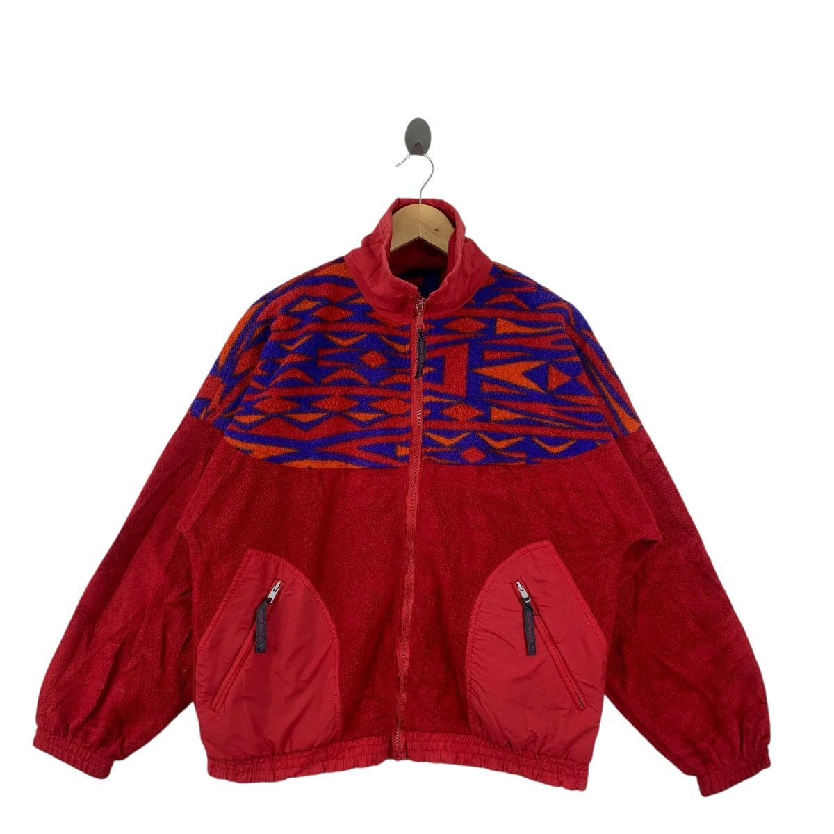 Vintage Vintage ASTROLABIO ABSTRACT AZTEC Navajo Fleece Jacket Size L / US 10 / IT 46 - 4 Thumbnail