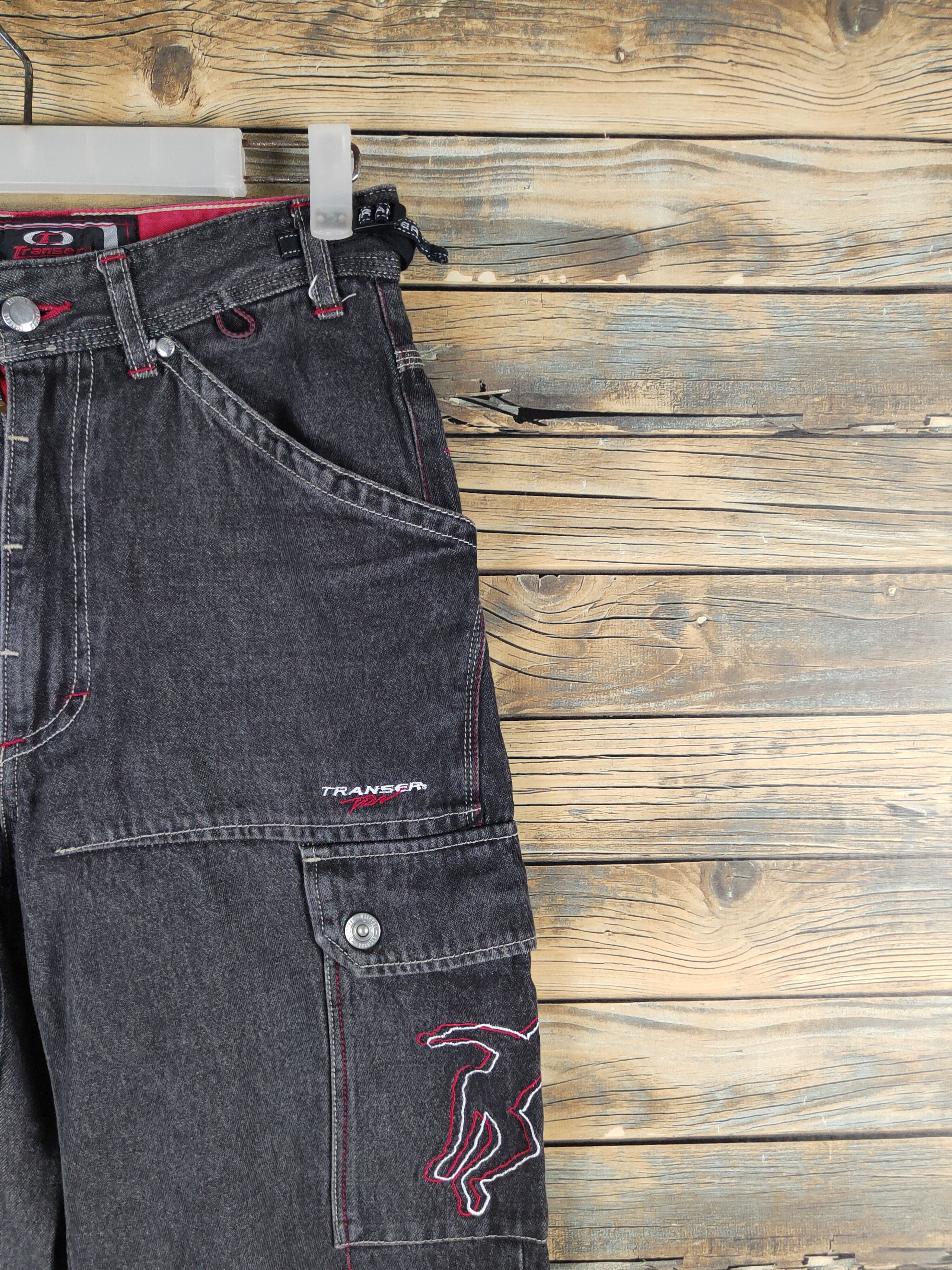 Shorty's Skateboards DL Transer Black Distressed Ripped Jeans #2624 Size US 27 - 8 Thumbnail