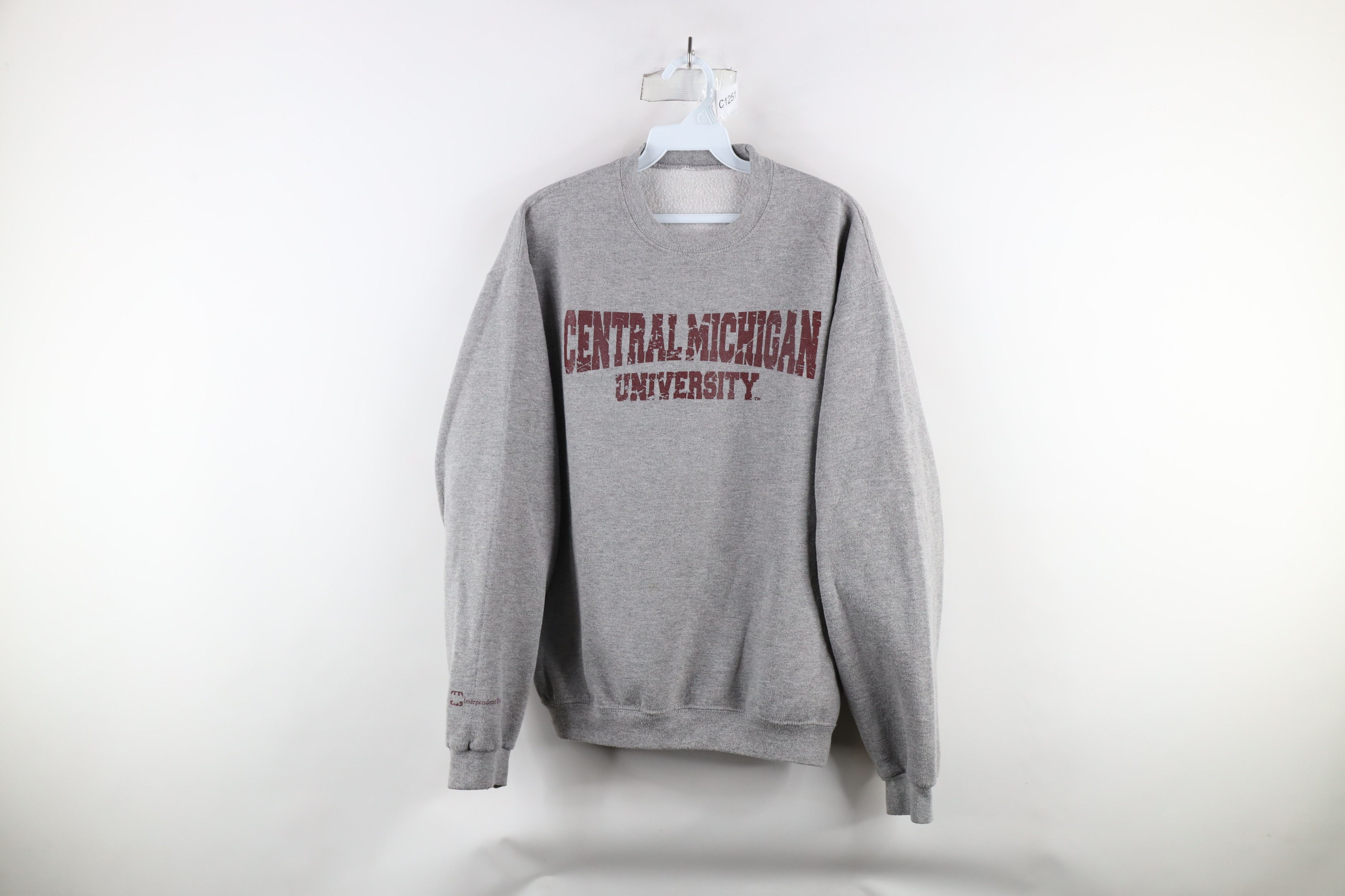 Vintage Vintage 90s Central Michigan University Crewneck Sweatshirt Size US M / EU 48-50 / 2 - 1 Thumbnail