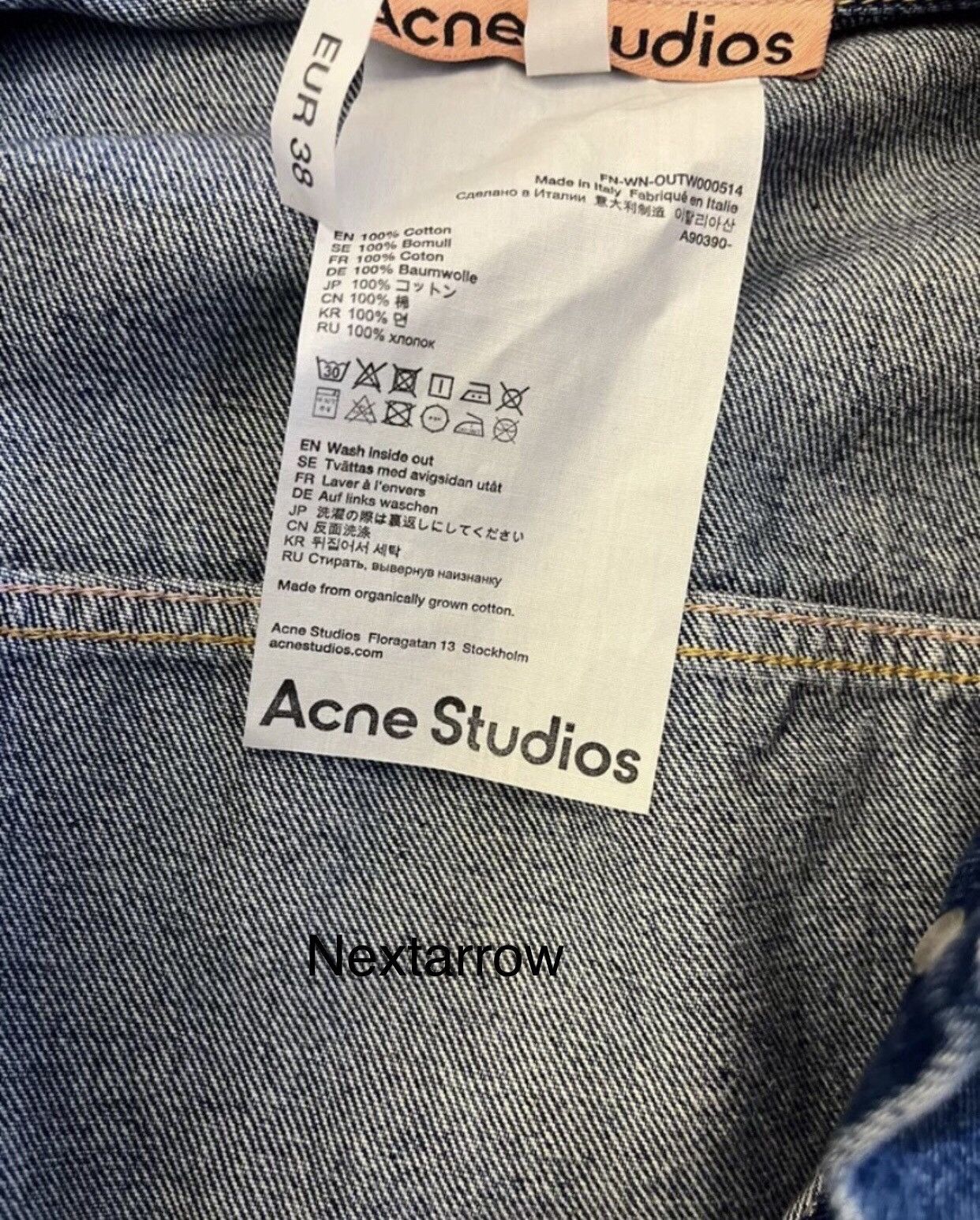 Acne Studios Acne studios Denim jacket 2412-Nextarrow Size US S / EU 44-46 / 1 - 2 Thumbnail