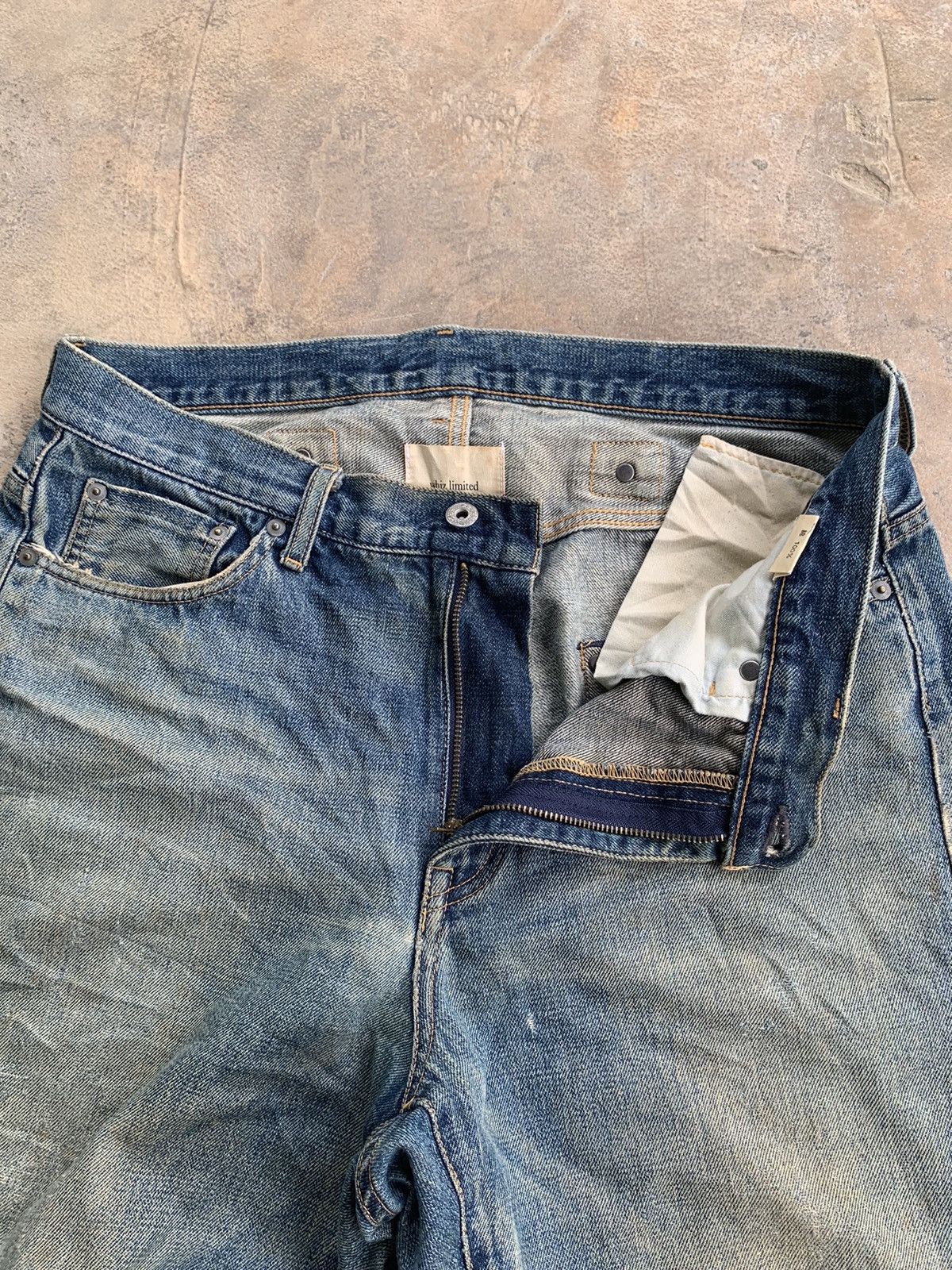 Japanese Brand × WHIZ LIMITED Whiz Limited Buckle Back Selvedge Distressed Denim Size US 36 / EU 52 - 11 Thumbnail