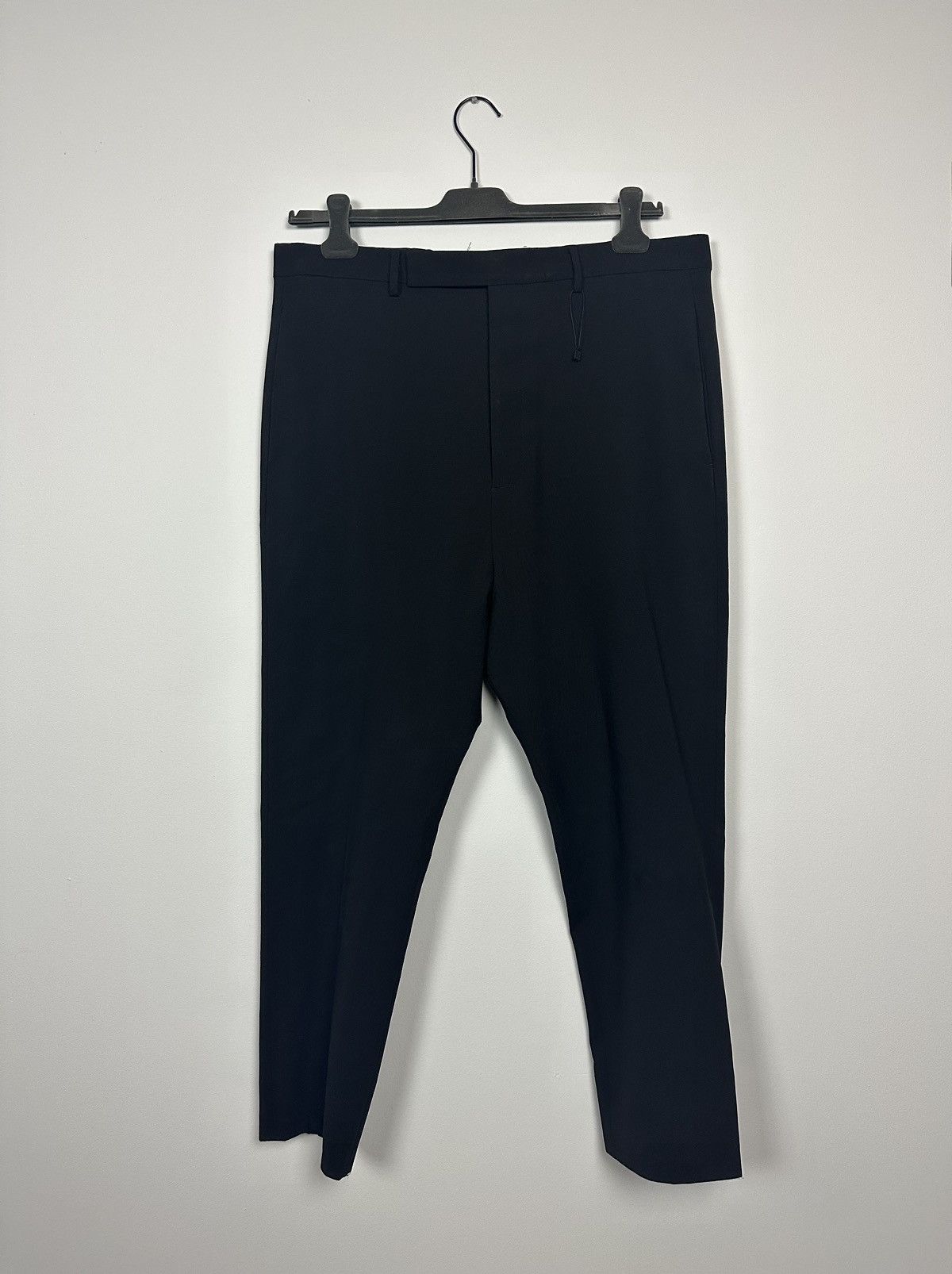 Pre-owned Rick Owens Ss18 ‘dirt' Cropped Astaires Trousers In Black
