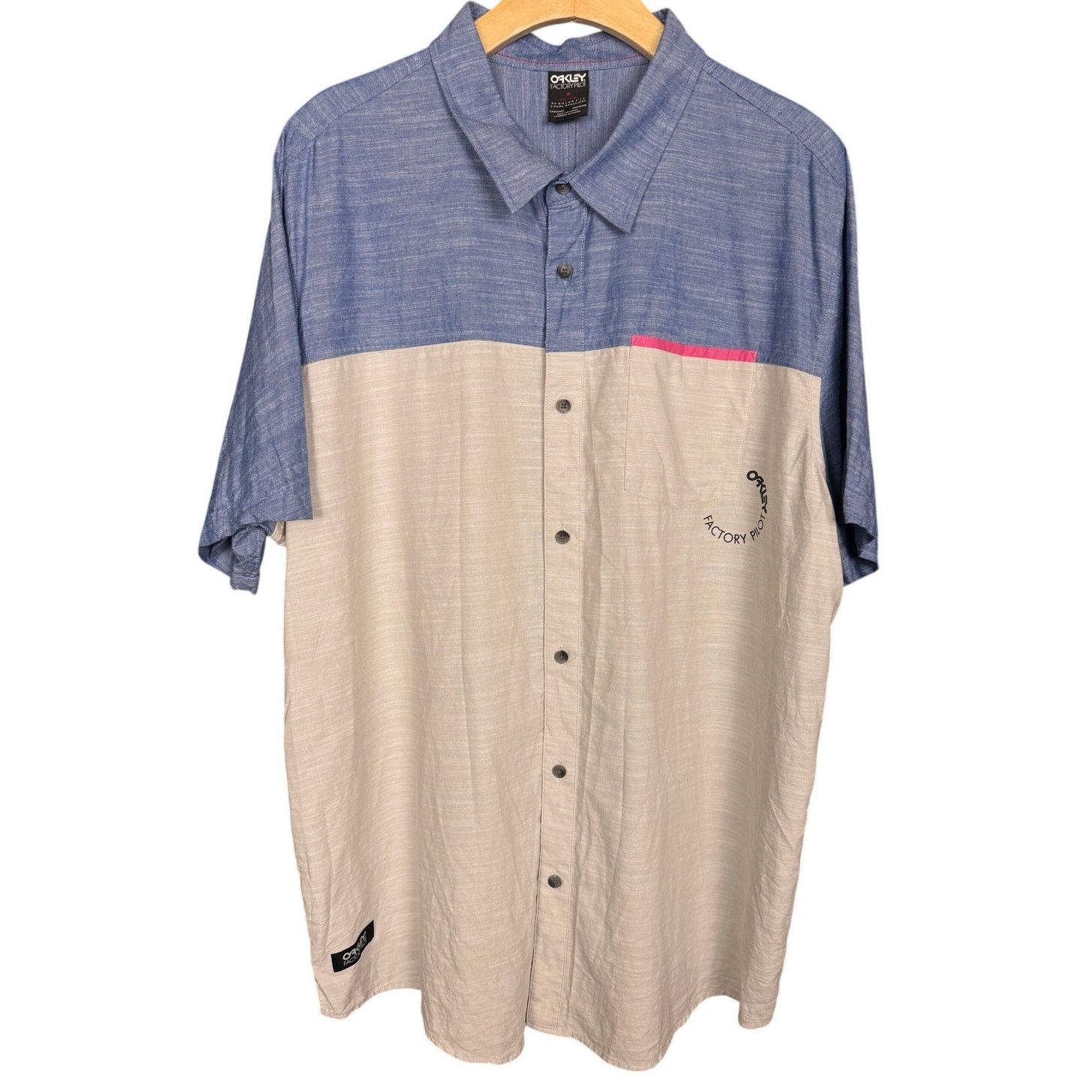 Oakley Oakley Factory Pilot Color Block Button Down S/S Shirt 2X Size US XXL / EU 58 / 5 - 1 Thumbnail