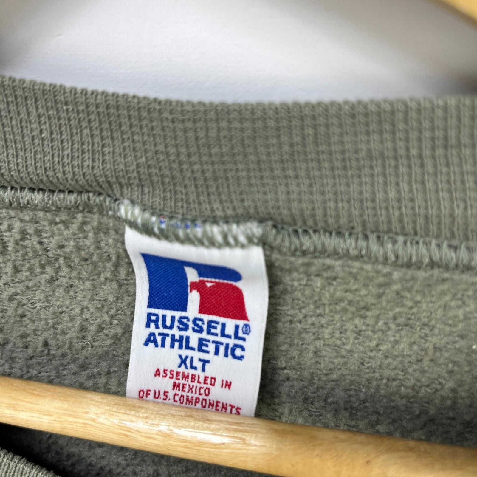Russell Athletic Vintage 90s Russell Athletic Pistachio Faded Sweatshirt XL Size US XL / EU 56 / 4 - 4 Thumbnail