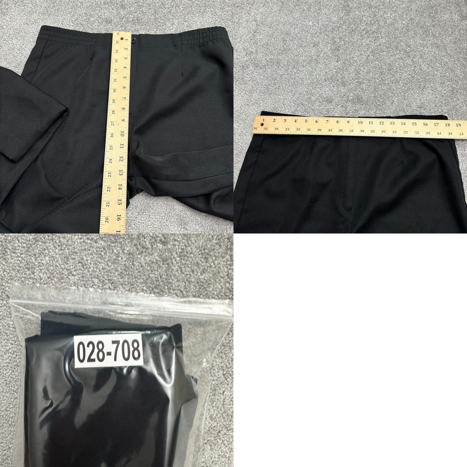 Vintage VINTAGE Bending Easy Black Dress Pants Womens 12 High Rise Straight Leg Pants 36x27.5 Size 34" / US 12 / IT 48 - 8 Thumbnail
