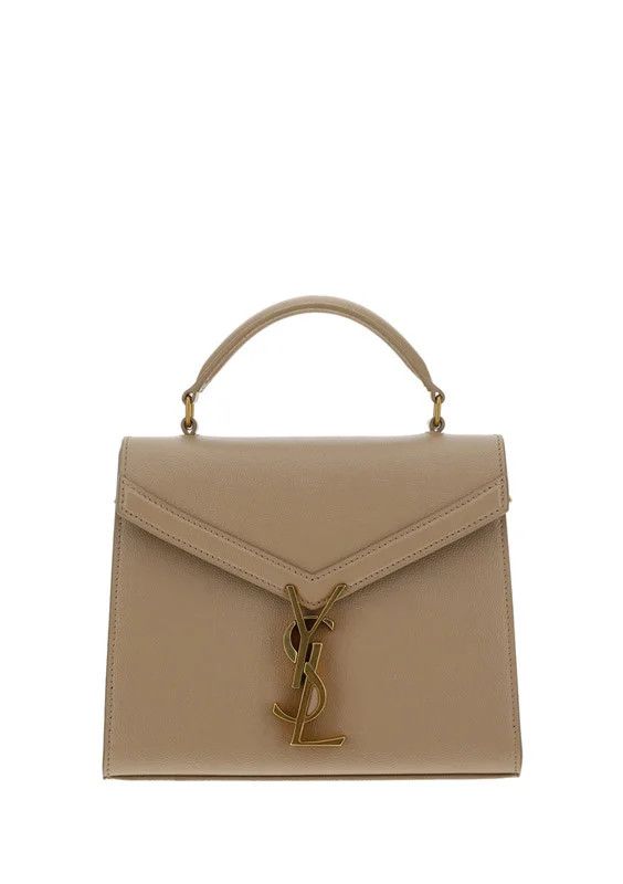 Saint Laurent Paris o1tp1o0125 Size: OS/Mini Cassandra Top Handle in Dark Beige Size ONE SIZE - 1 Thumbnail