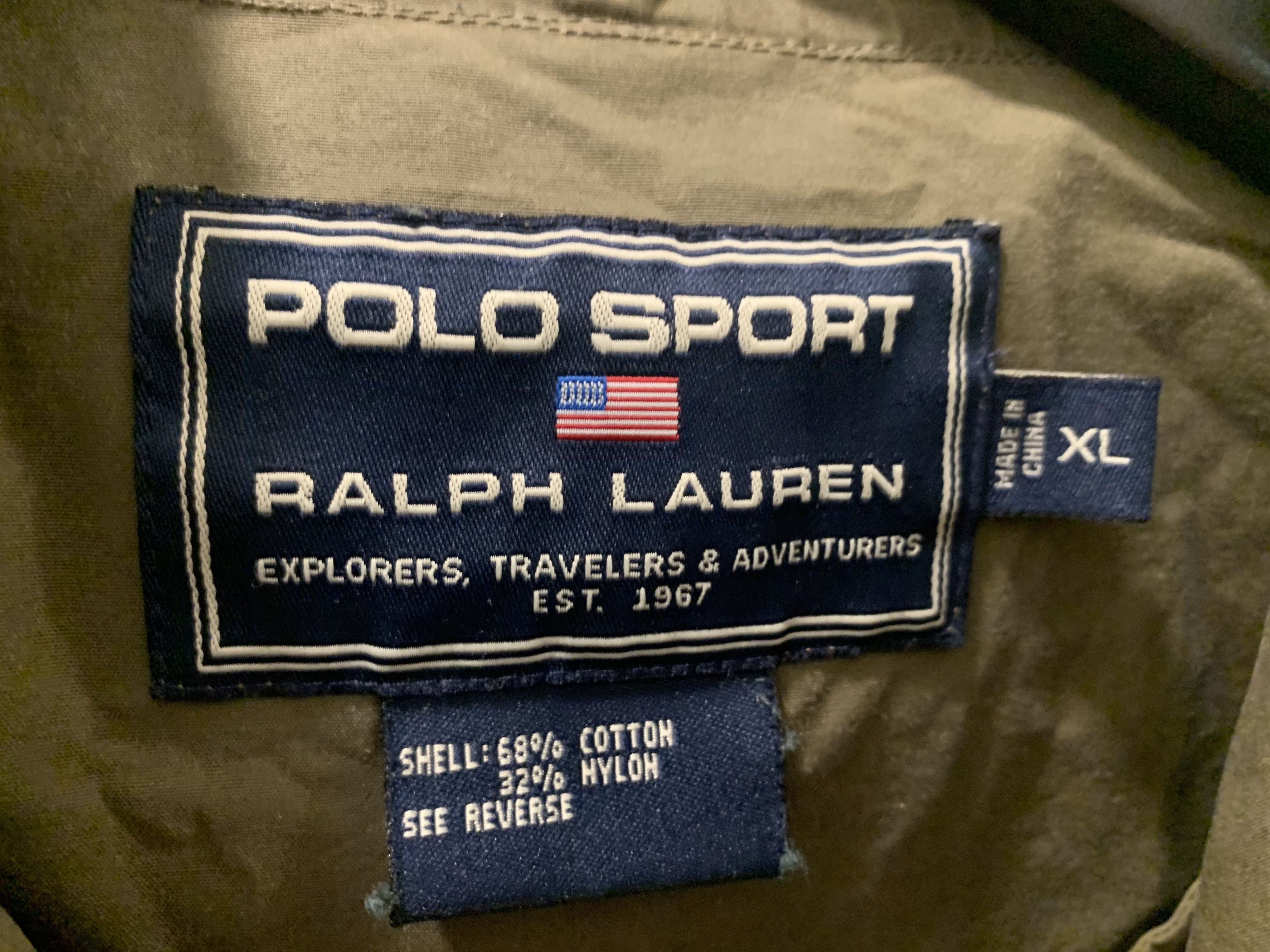 Polo Ralph Lauren vintage polo sport parka raincoat Size US XL / EU 56 / 4 - 2 Thumbnail